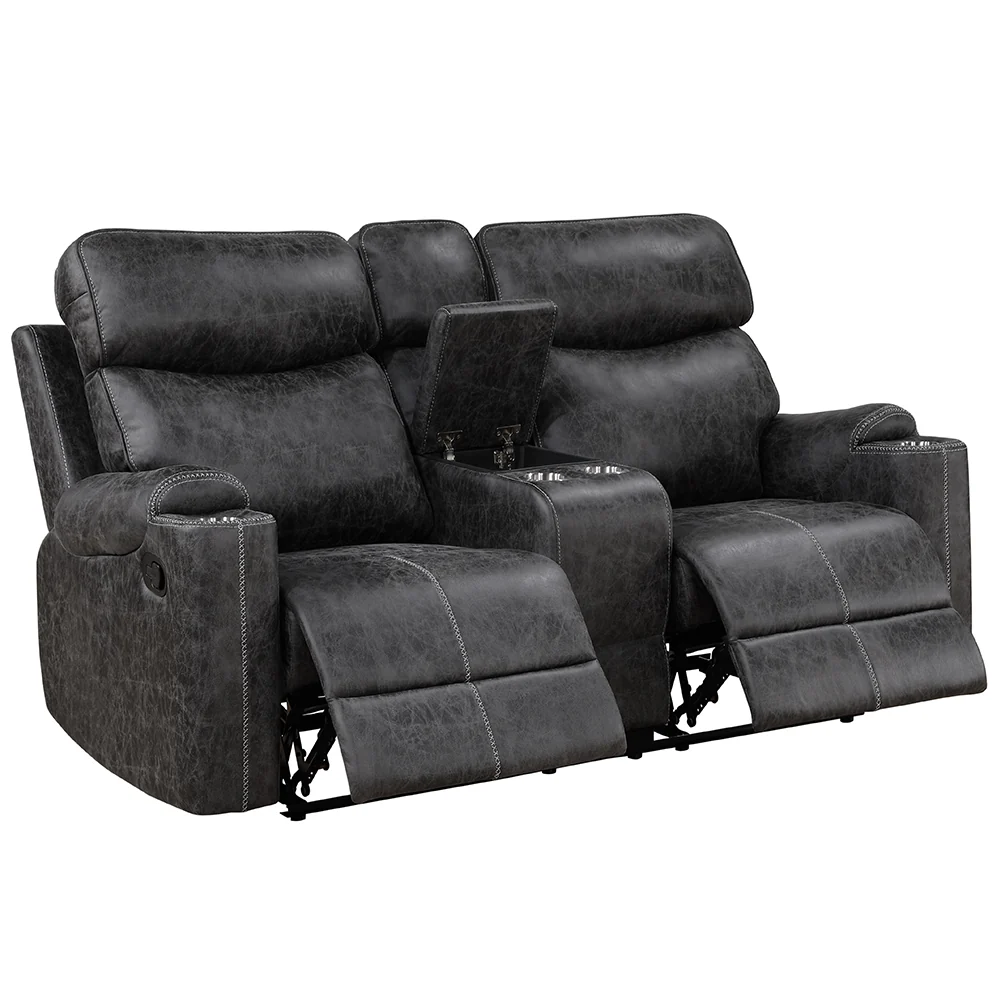Motion Loveseat w/Console & USB Port - Image 4