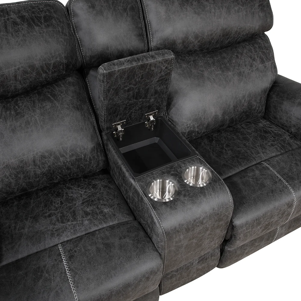 Motion Loveseat w/Console & USB Port - Image 5
