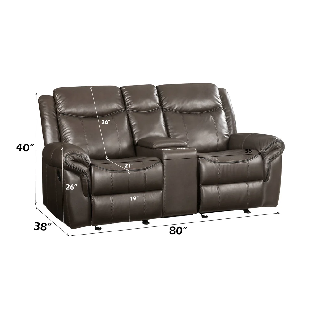 Motion Loveseat w/USB Port & Console - Image 9