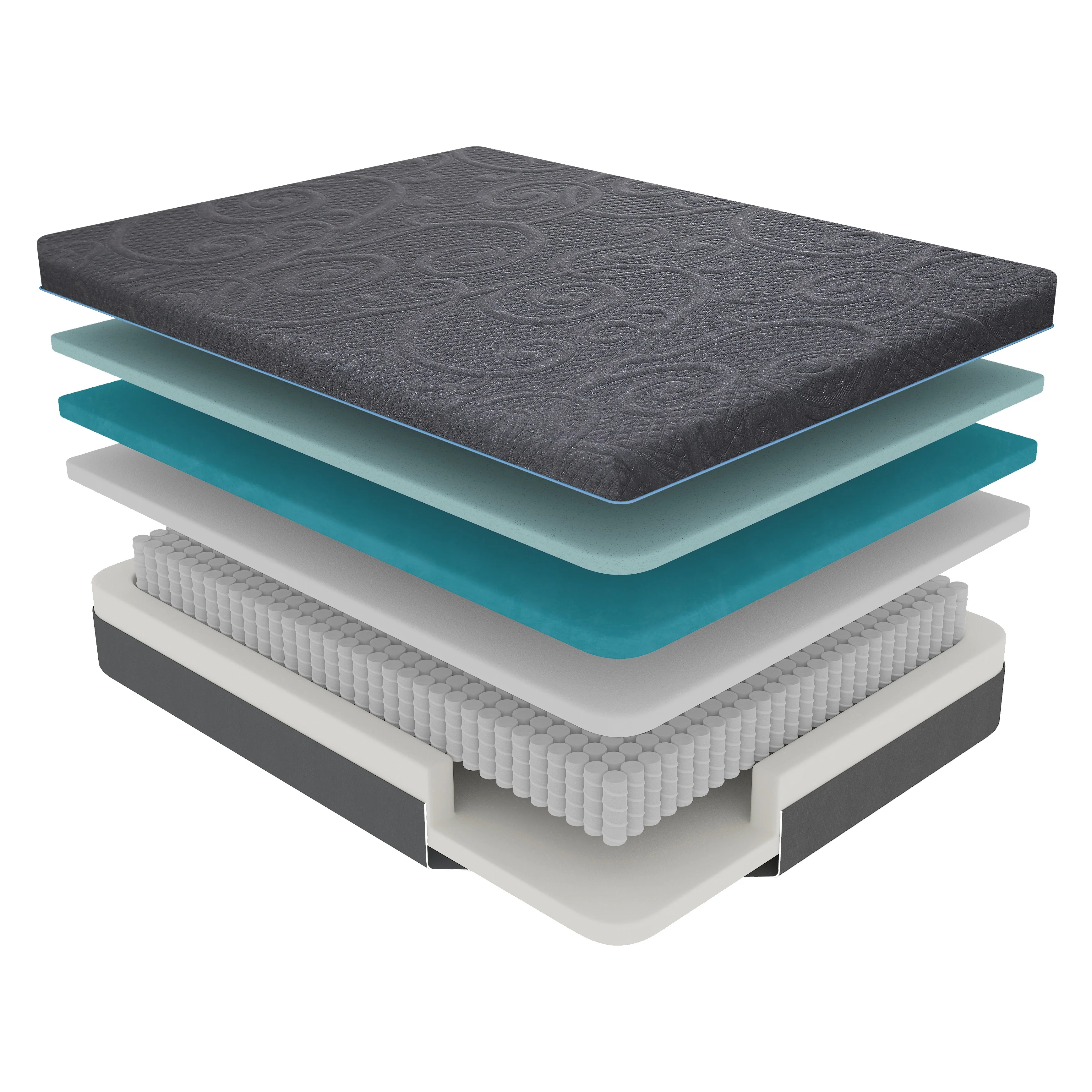 MT-H14Q - 14" Queen Gel-Infused Memory Foam Hybrid Mattress - Image 3