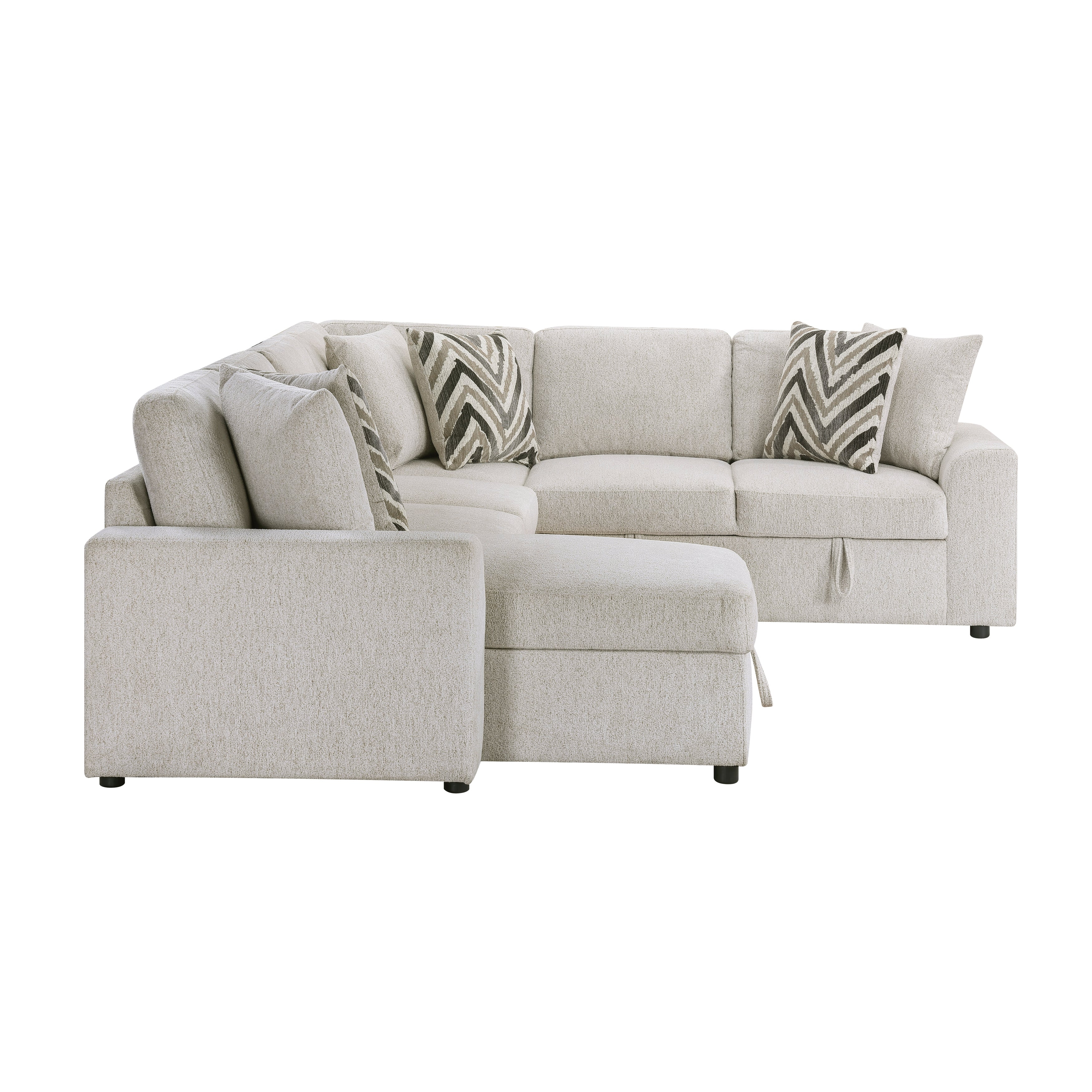 Myrtle 3-piece Sectional With Pull-out Bed And Hidden Storage - Image 3