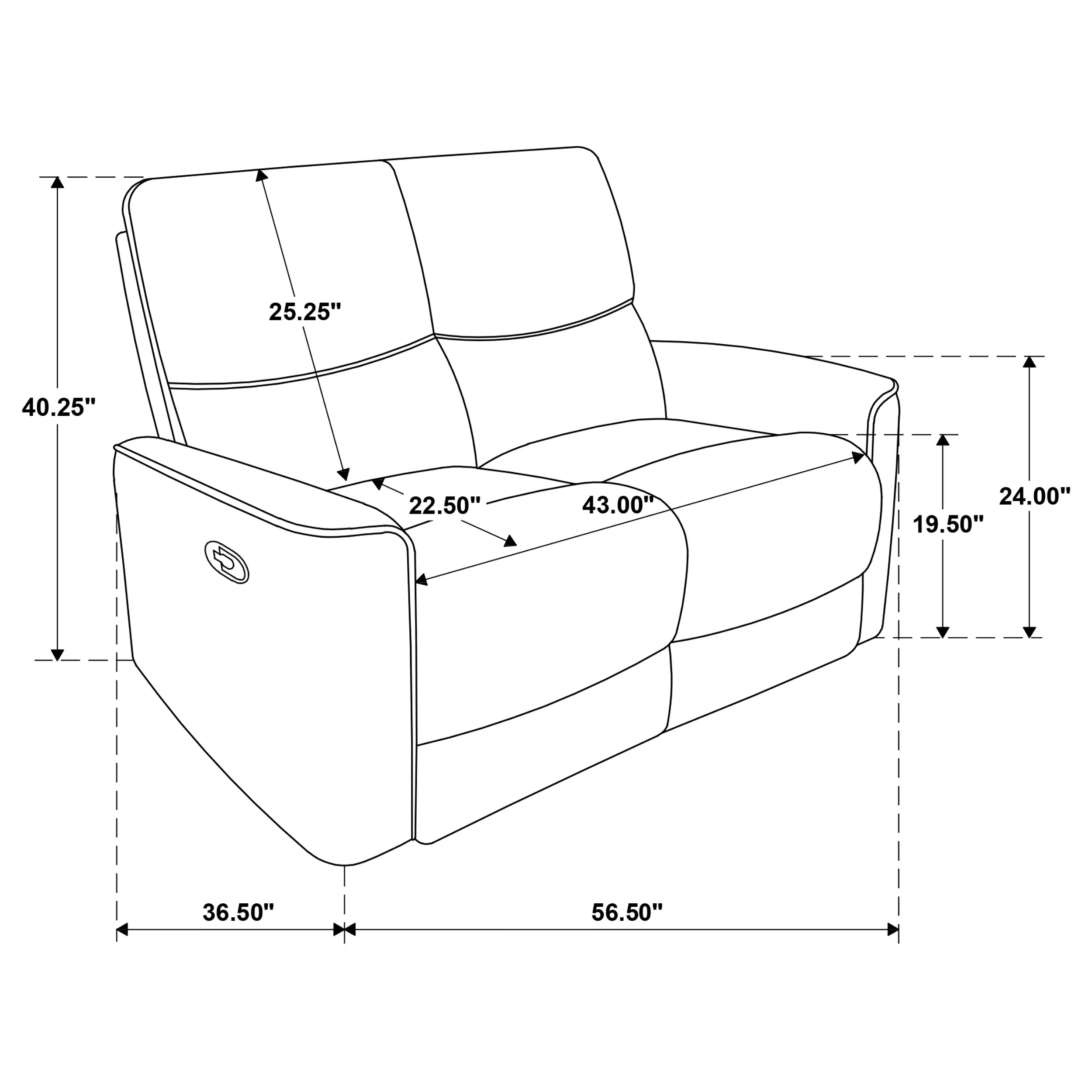 Navarro Reclining Loveseat - Image 30