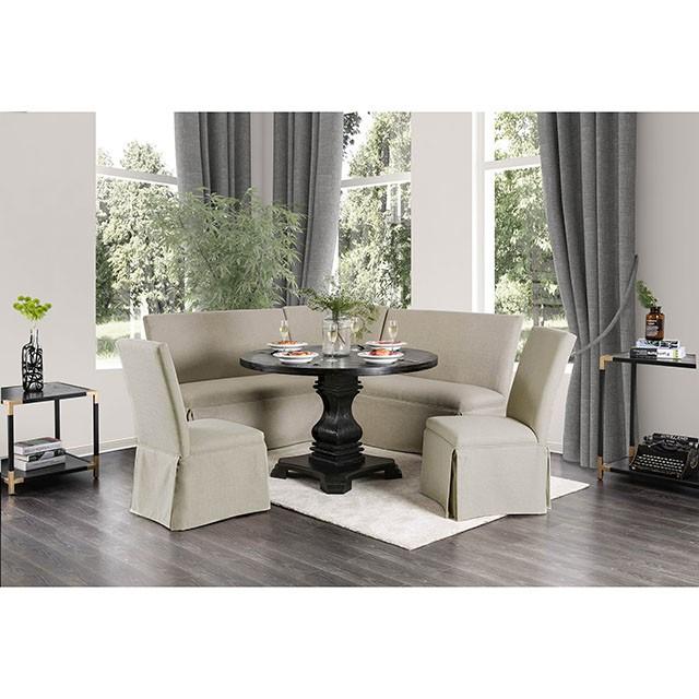 NERISSA Antique Black Round Table, Antique Black - Image 2