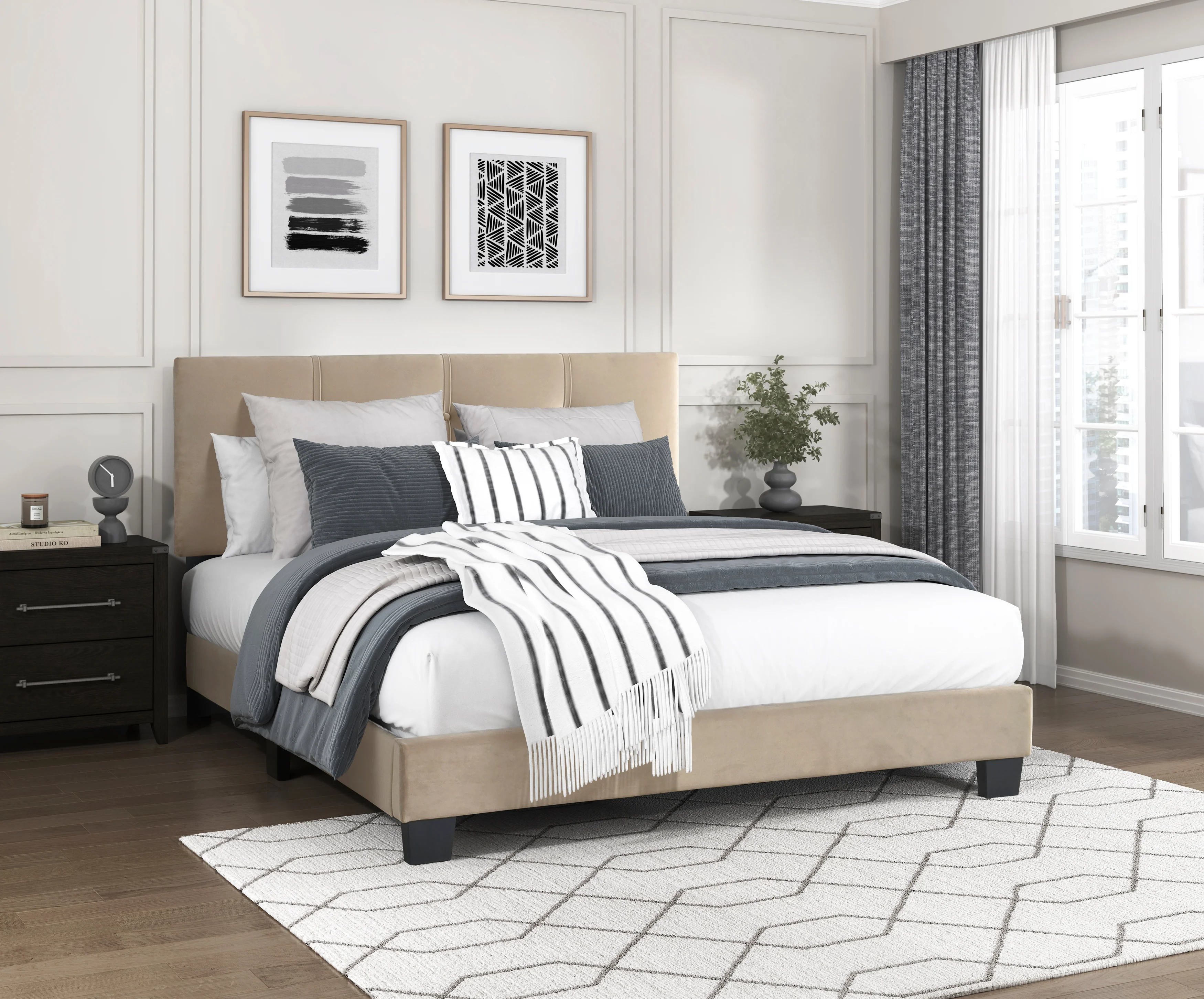 Newberry Queen, Full & Twin Bed - Image 5