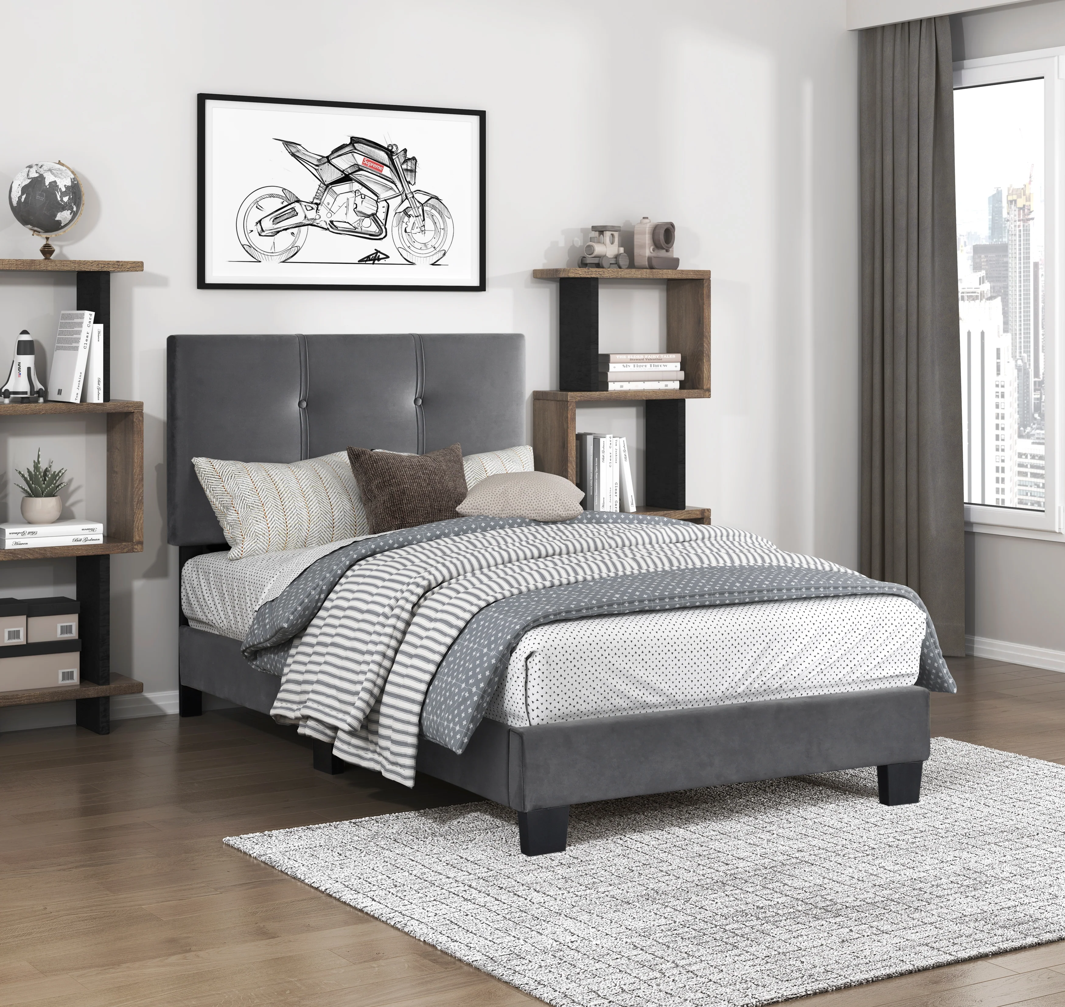 Newberry Queen, Twin & Full Platform Bed - Image 14