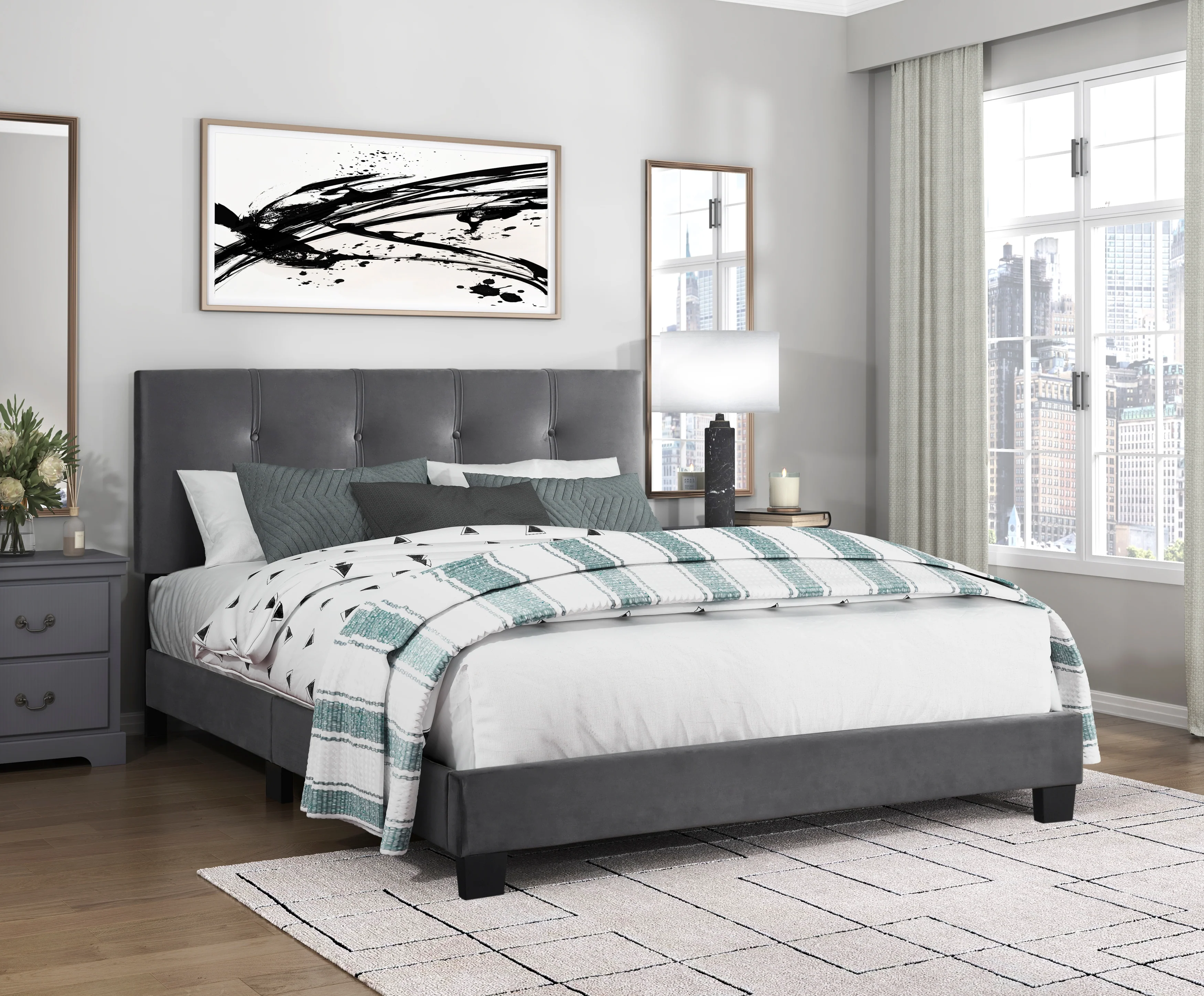 Newberry Queen, Twin & Full Platform Bed - Image 5