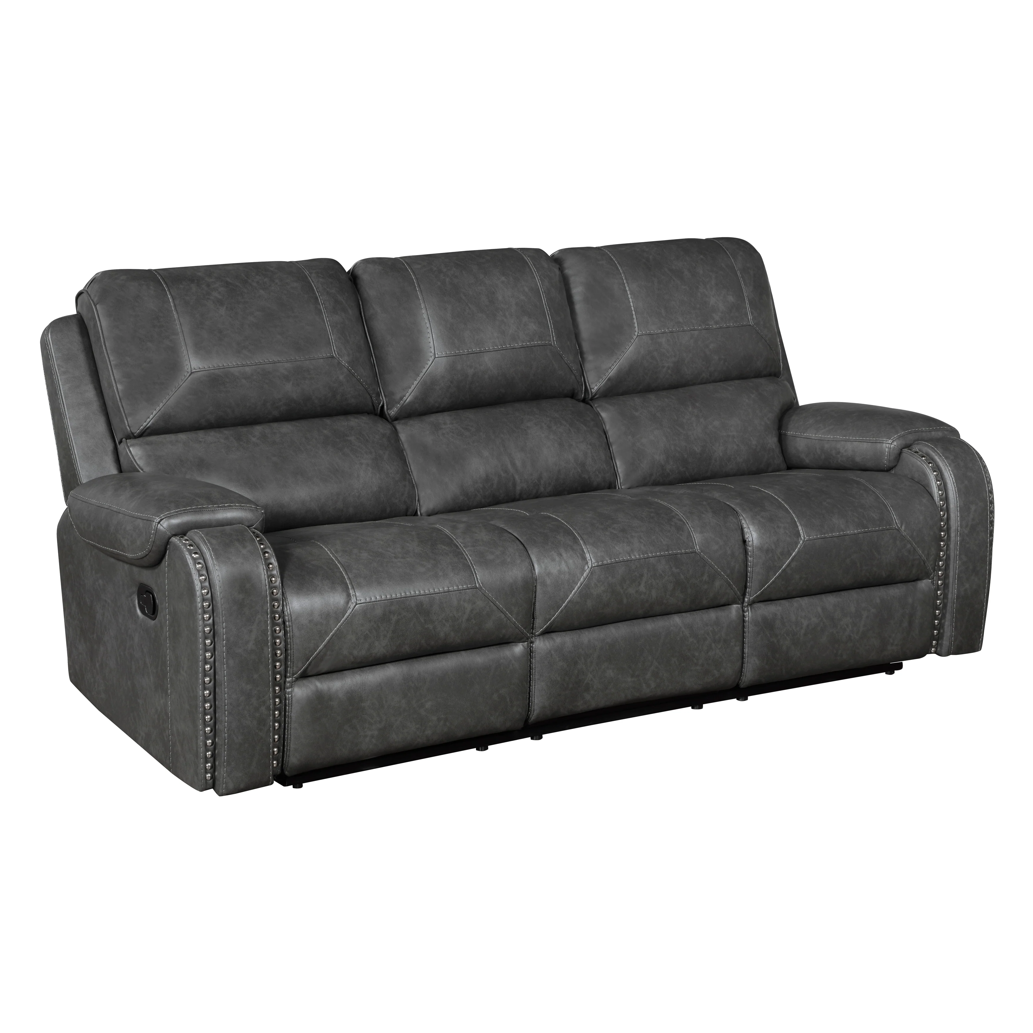 Newnan 2pc Set: Sofa, Love (8549GRY) - Image 3