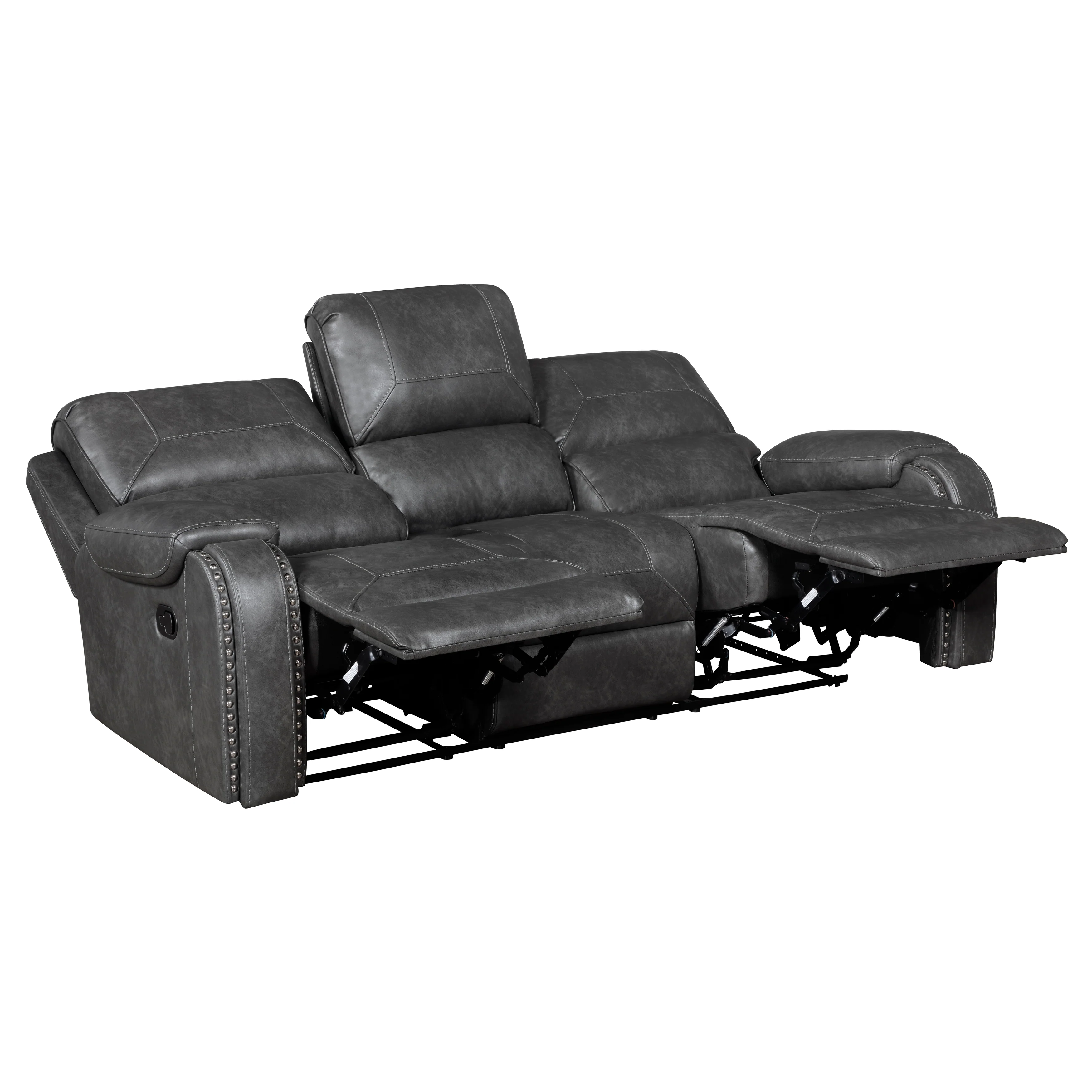 Newnan 2pc Set: Sofa, Love (8549GRY) - Image 5