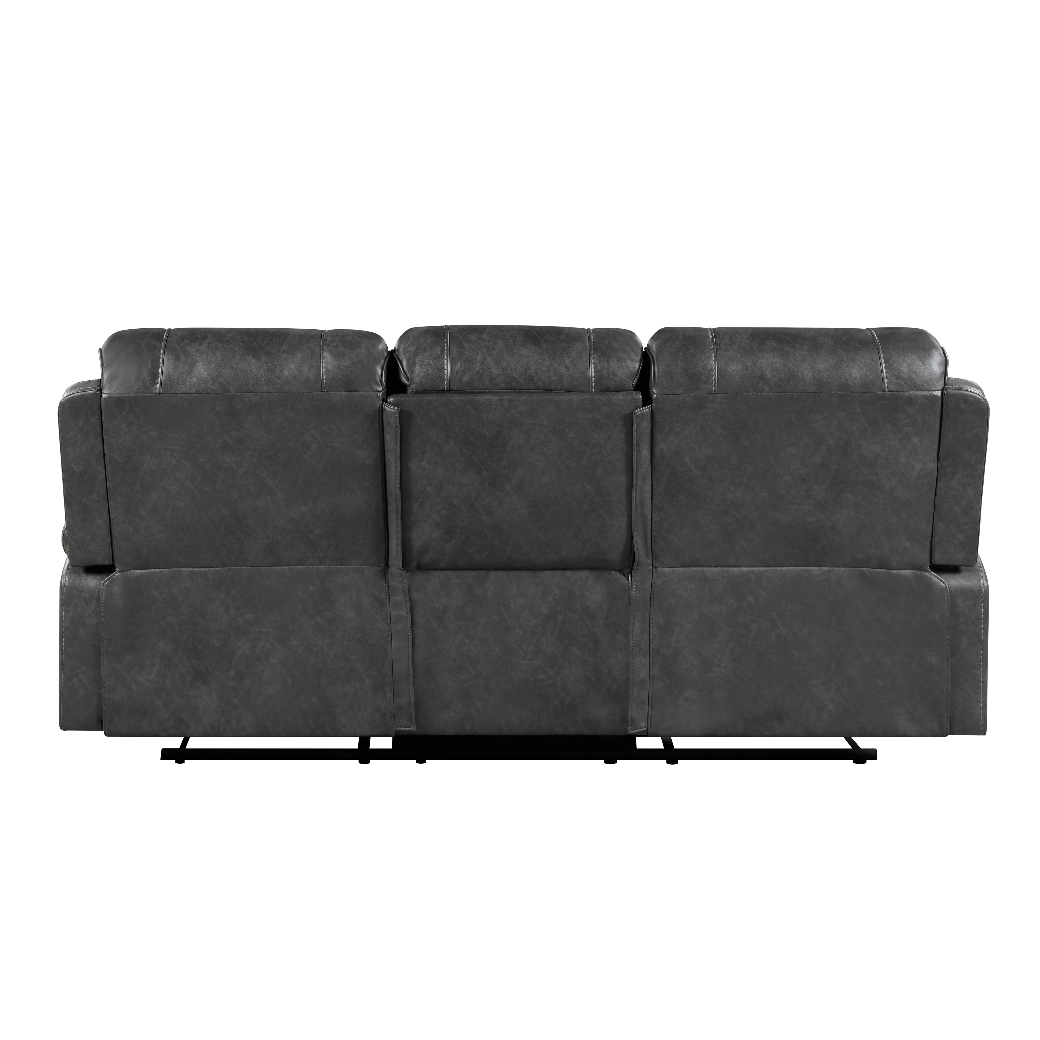 Newnan Double Reclining Sofa With Center Drop-down Cup Holders, Receptacles And USB Ports - Image 3