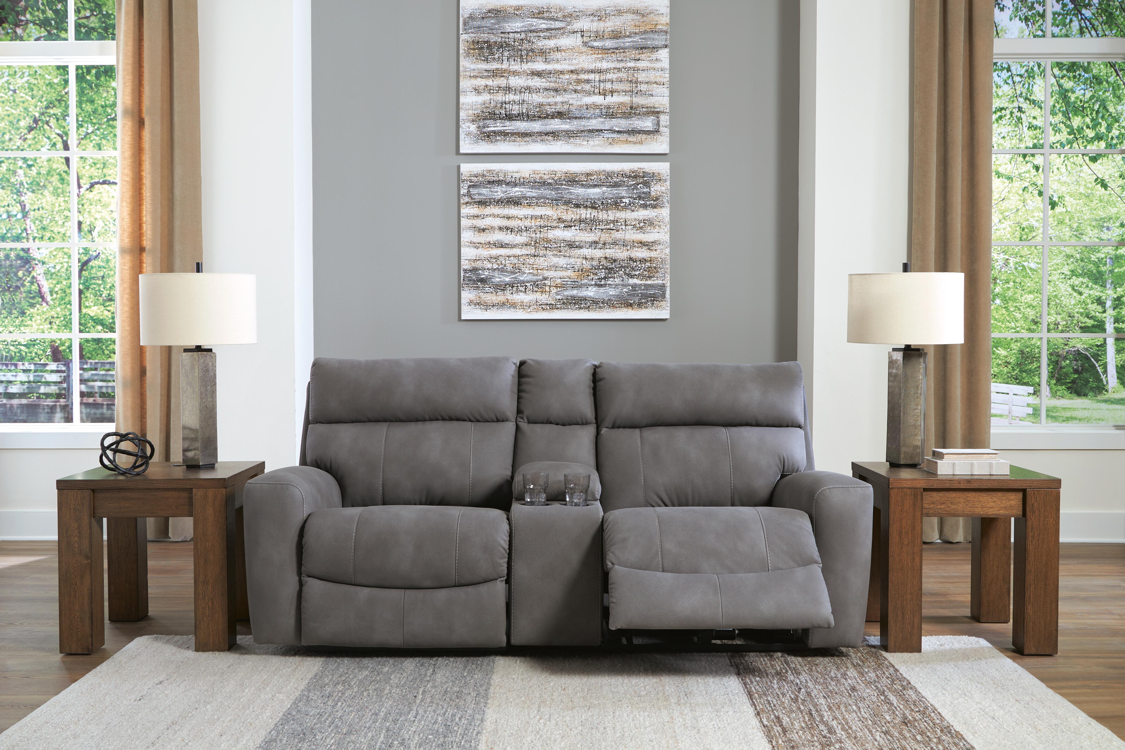 Next-Gen DuraPella Power Reclining Sectional Loveseat with Console - Image 10