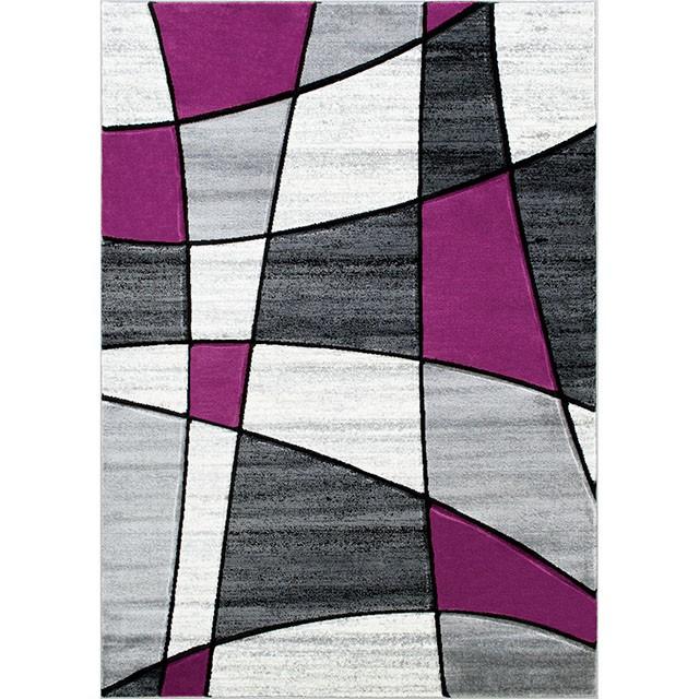 Niksar Gray/Purple 5' X 7' Area Rug - Image 2