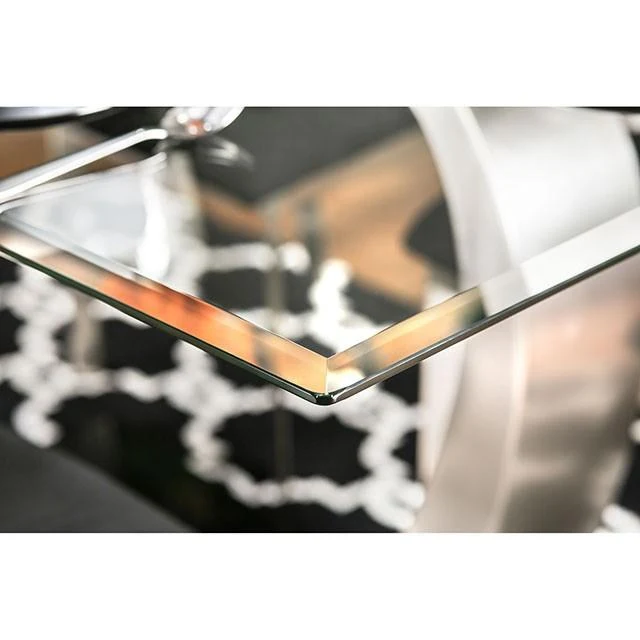 NOVA Silver/Black Dining Table - Image 4
