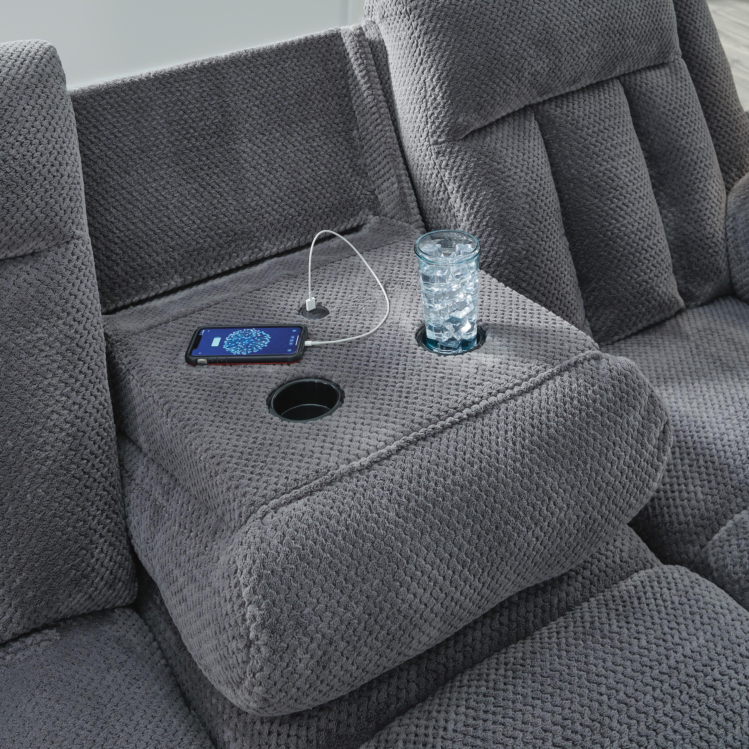 Observation Power Reclining Sofa with Drop Down Table - Image 8