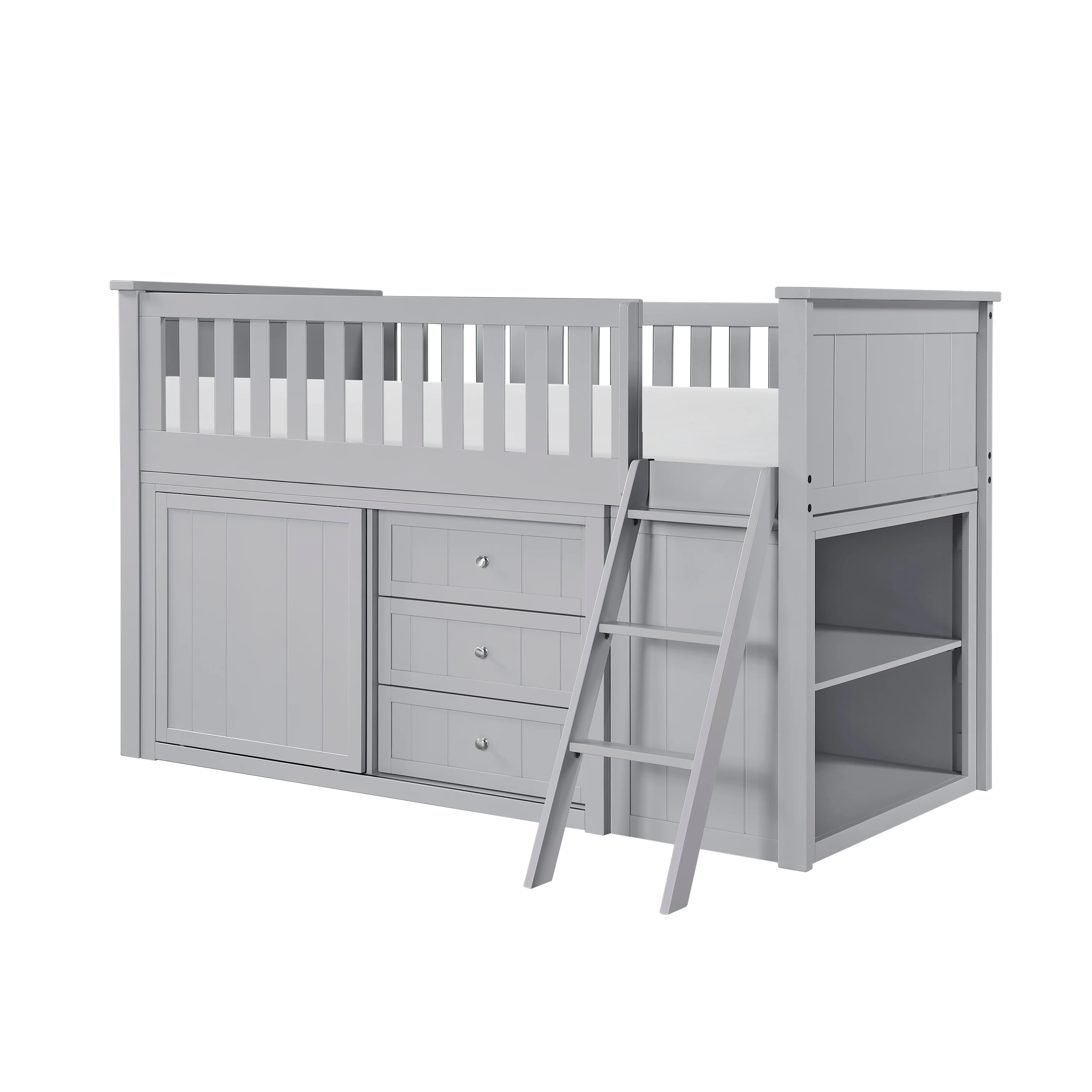 Orion Low Loft Bunk With Bookcase And Dresser - Image 5