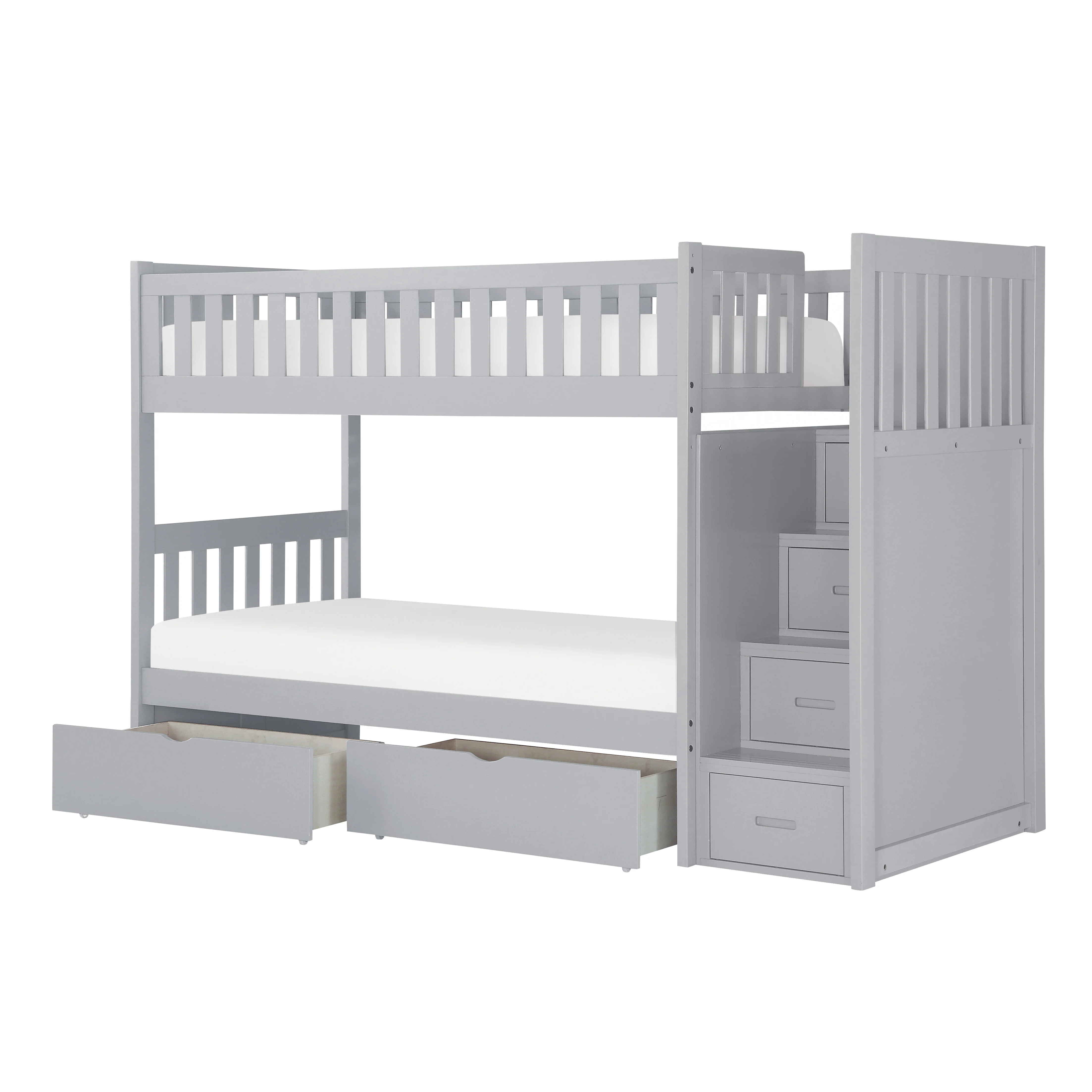 Orion Twin/Twin Step Bunk Bed With Storage Boxes - Image 2