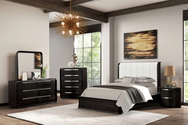Osterley Queen & E.King Bed Grey & Black - Image 5