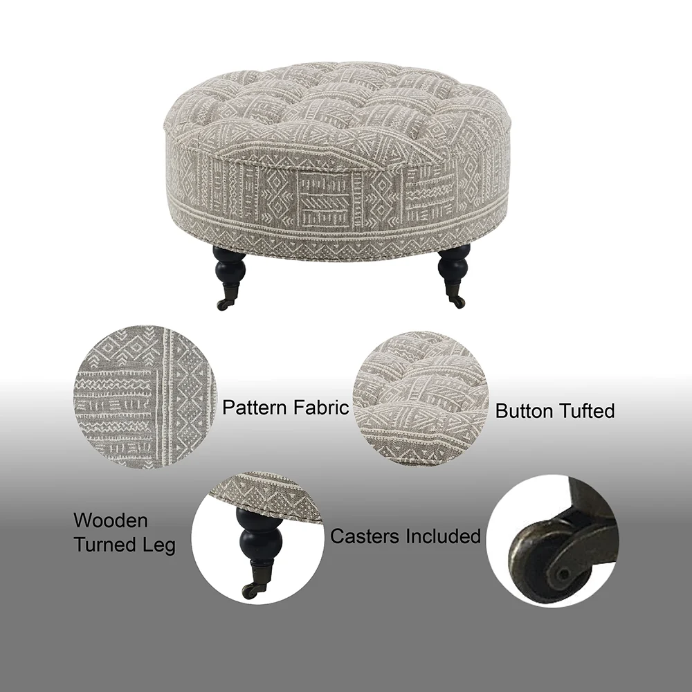 Ottoman w/Casters - Image 6