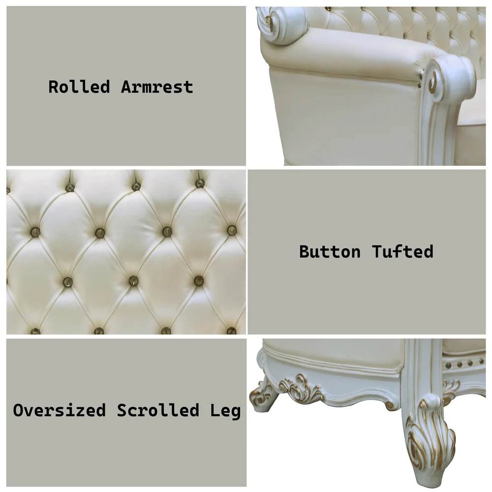 Oversized Sofa w/6 Pillows - Image 5