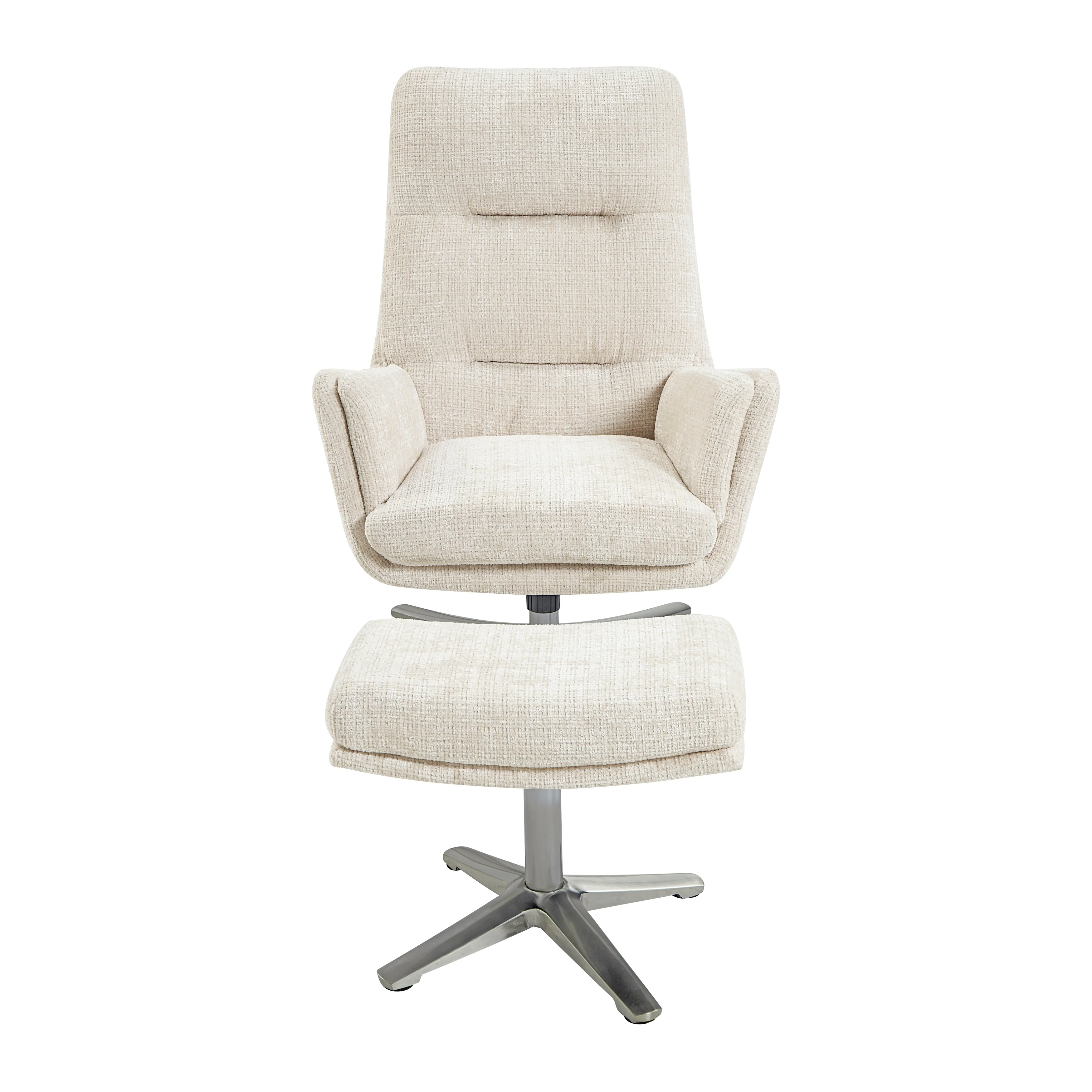 Parker Swivel Chair with Ottoman - Image 2