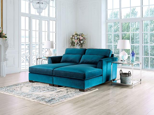PEREGRINE Sectional, Teal - Image 2