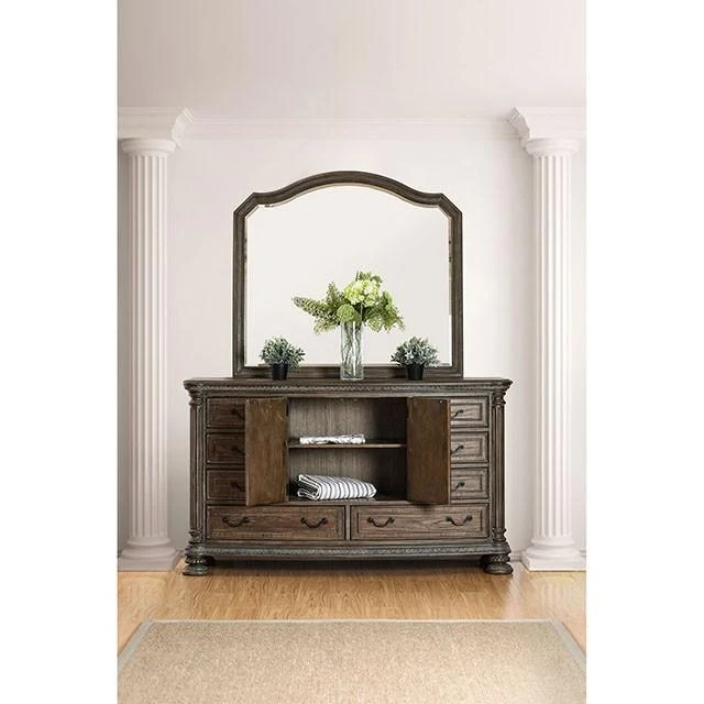 Persephone Rustic Natural Tone Mirror - Image 4