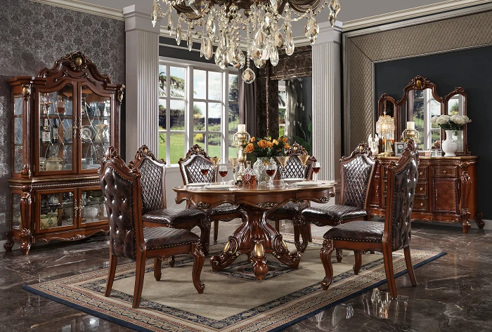 Picardy Cherry Oak Dining Table - Image 2