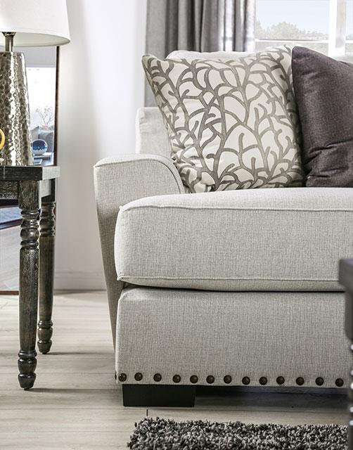 PICOTEE Loveseat, Light Gray/Black - Image 5