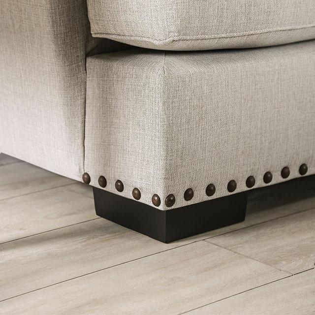 PICOTEE Loveseat, Light Gray/Black - Image 8