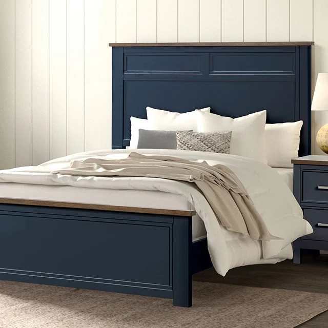 Pinetop 4 & 5 Piece Twin Bedroom Set White & Blue - Image 3