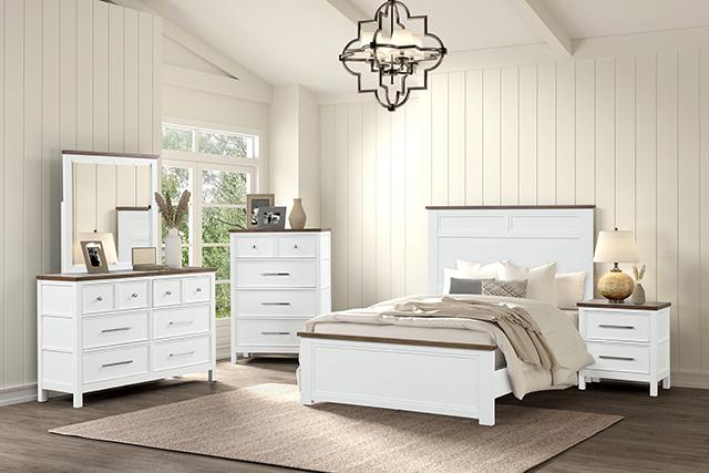 Pinetop 4 & 5 Piece Twin Bedroom Set White & Blue - Image 7