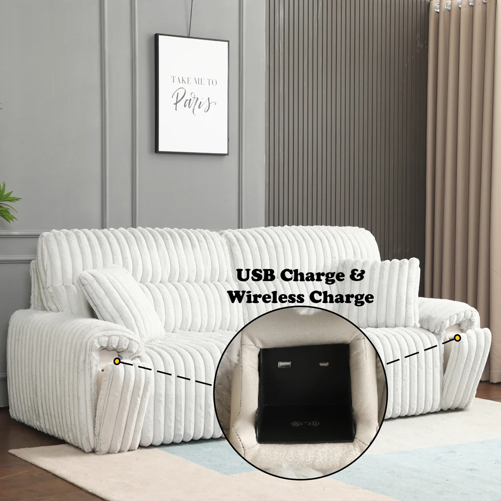 Power Motion Sofa w/Sleeper & USB Port - Image 17