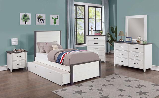 PRIAM Mirror, White/Gray - Image 2