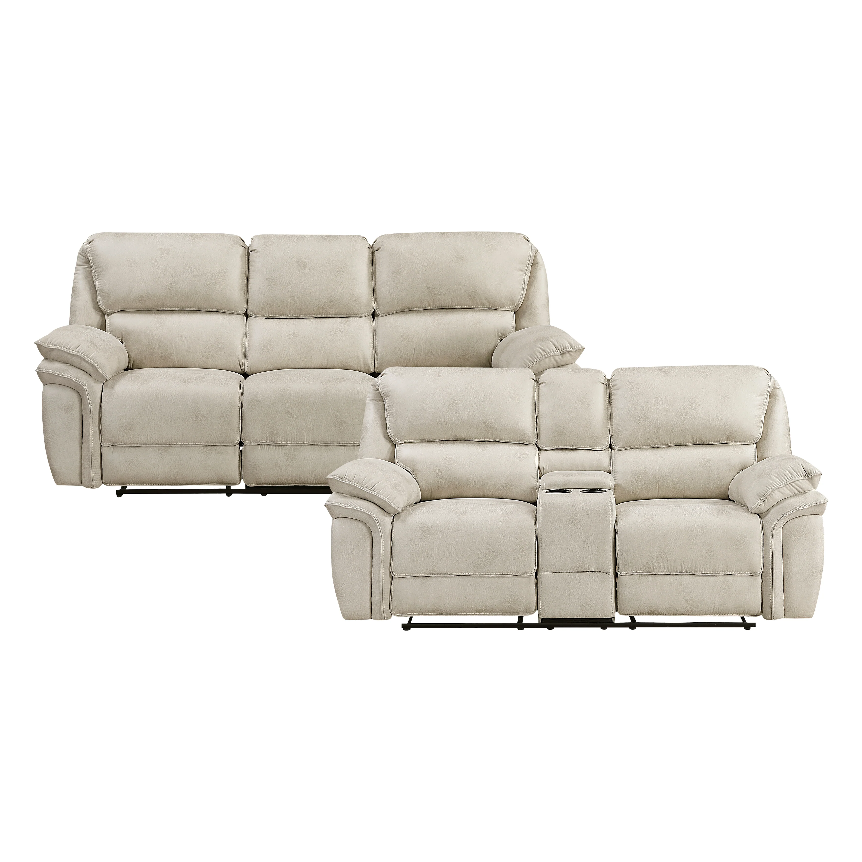 Proctor 2pc Set: Sofa, Love (8517BRW) - Image 10