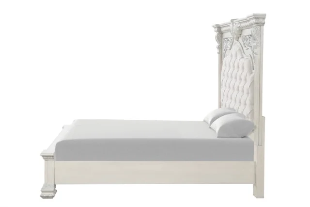Promenade E.King & Queen Bed Brown & White - Image 11