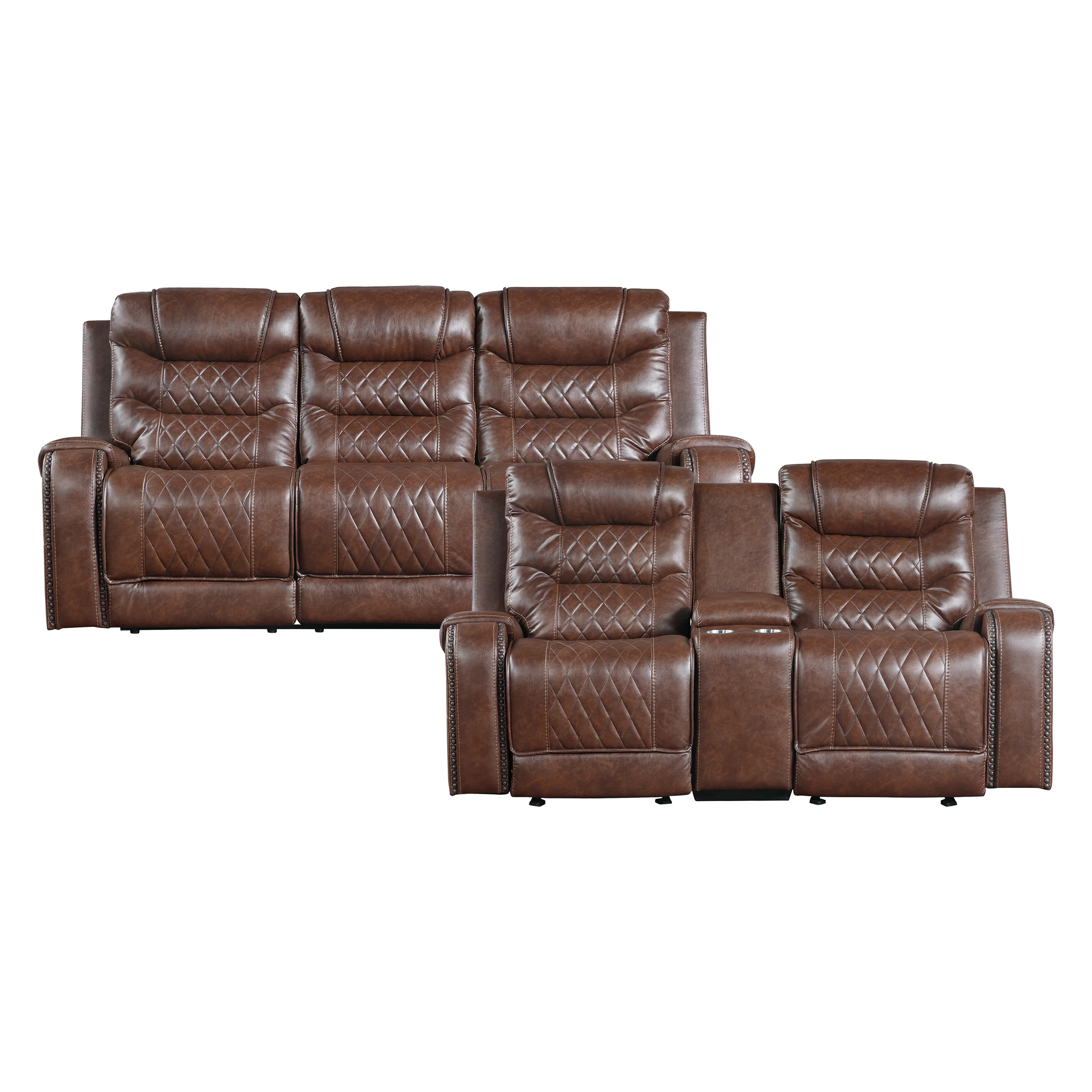 Putnam 2pc Set: Sofa, Love