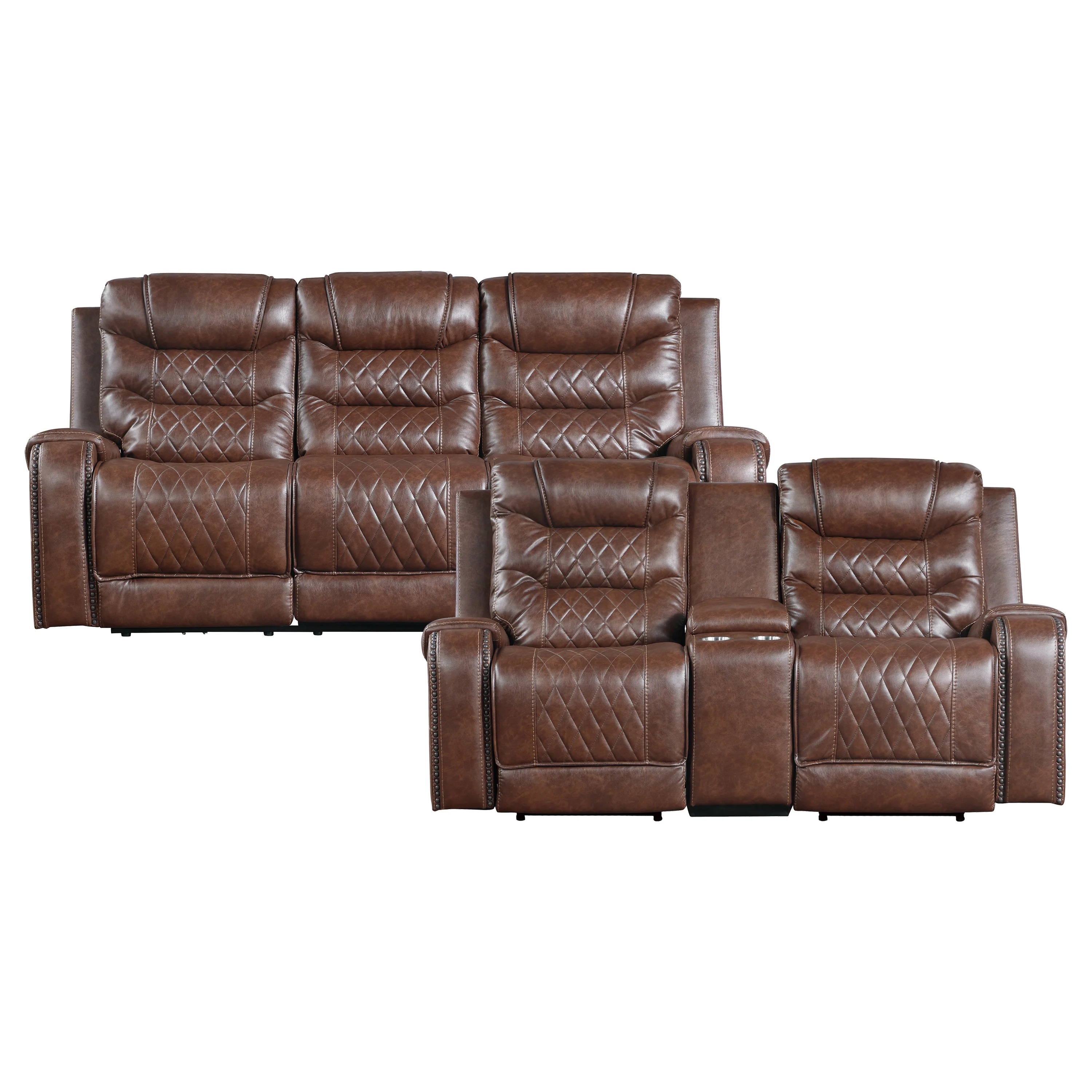 Putnam 2pc Set: Sofa, Love (power)