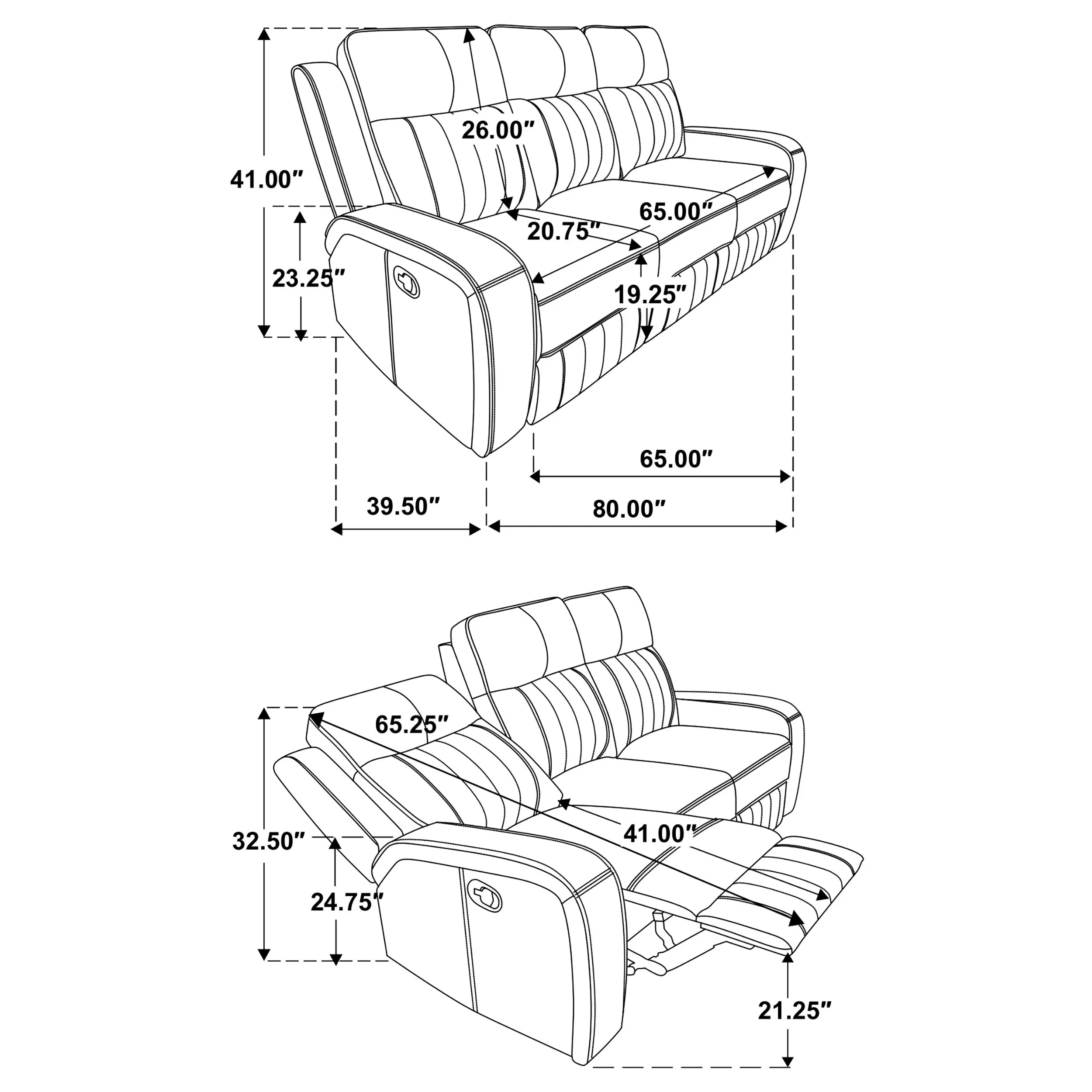 Raelynn Reclining Sofa - Image 10