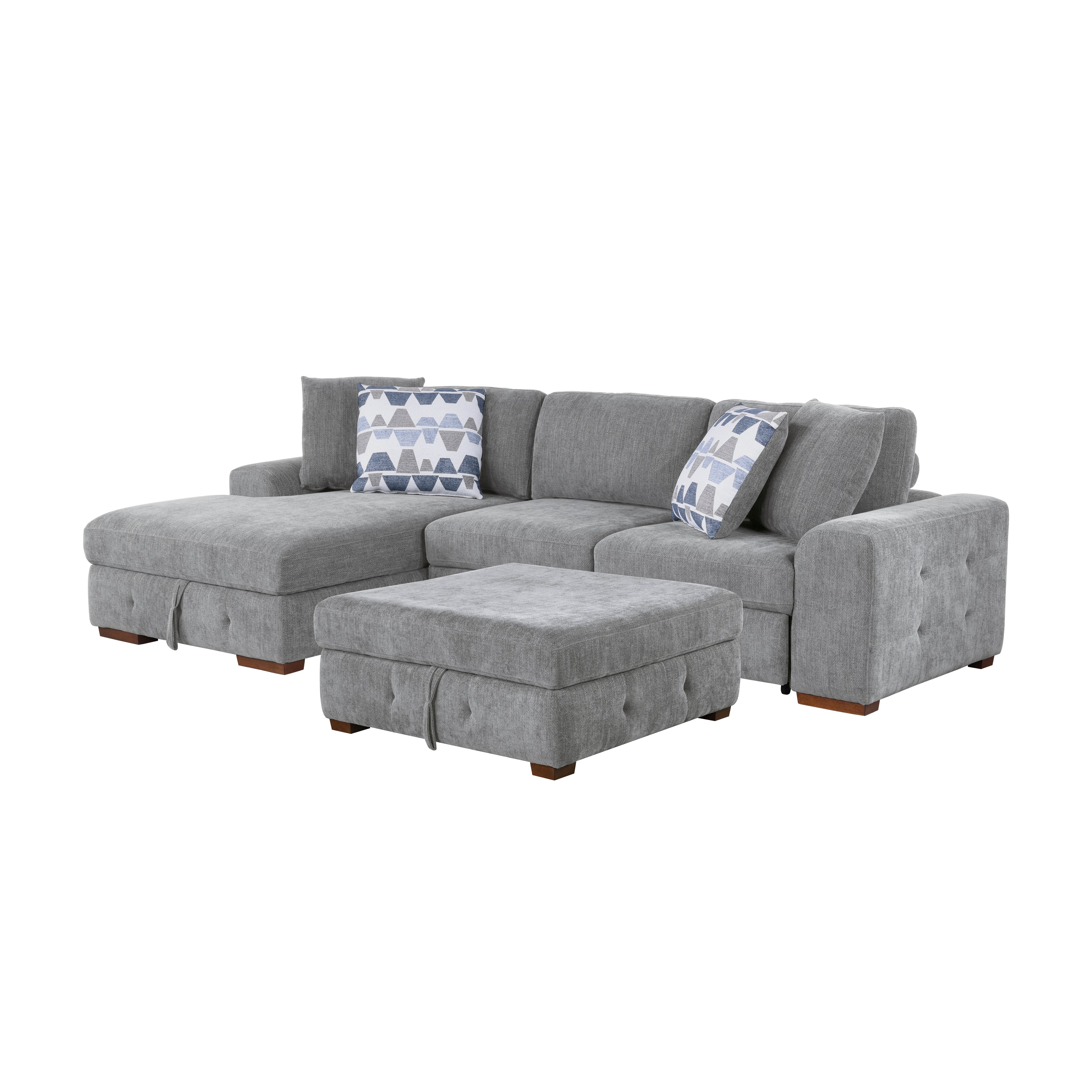 Raife 3-piece Sectional With Left Chaise And Ottoman - Image 6