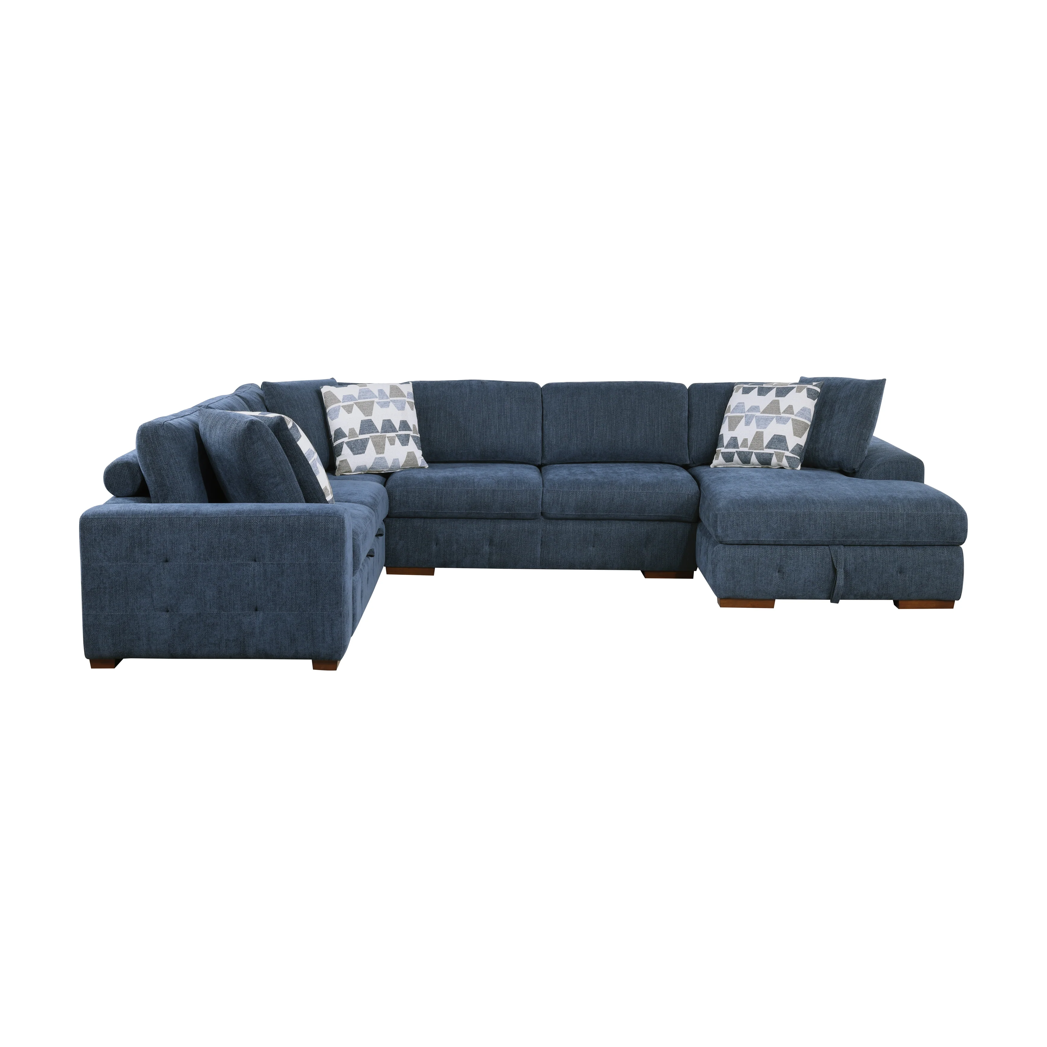 Raife 5-piece Sectional With Right Chaise And Storage Ottoman - Image 7