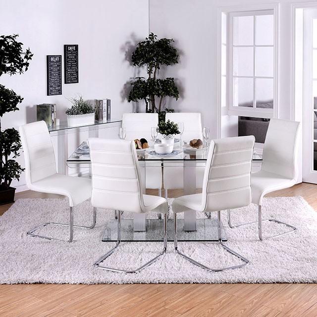Richfield I Silver/Chrome Dining Table - Image 3