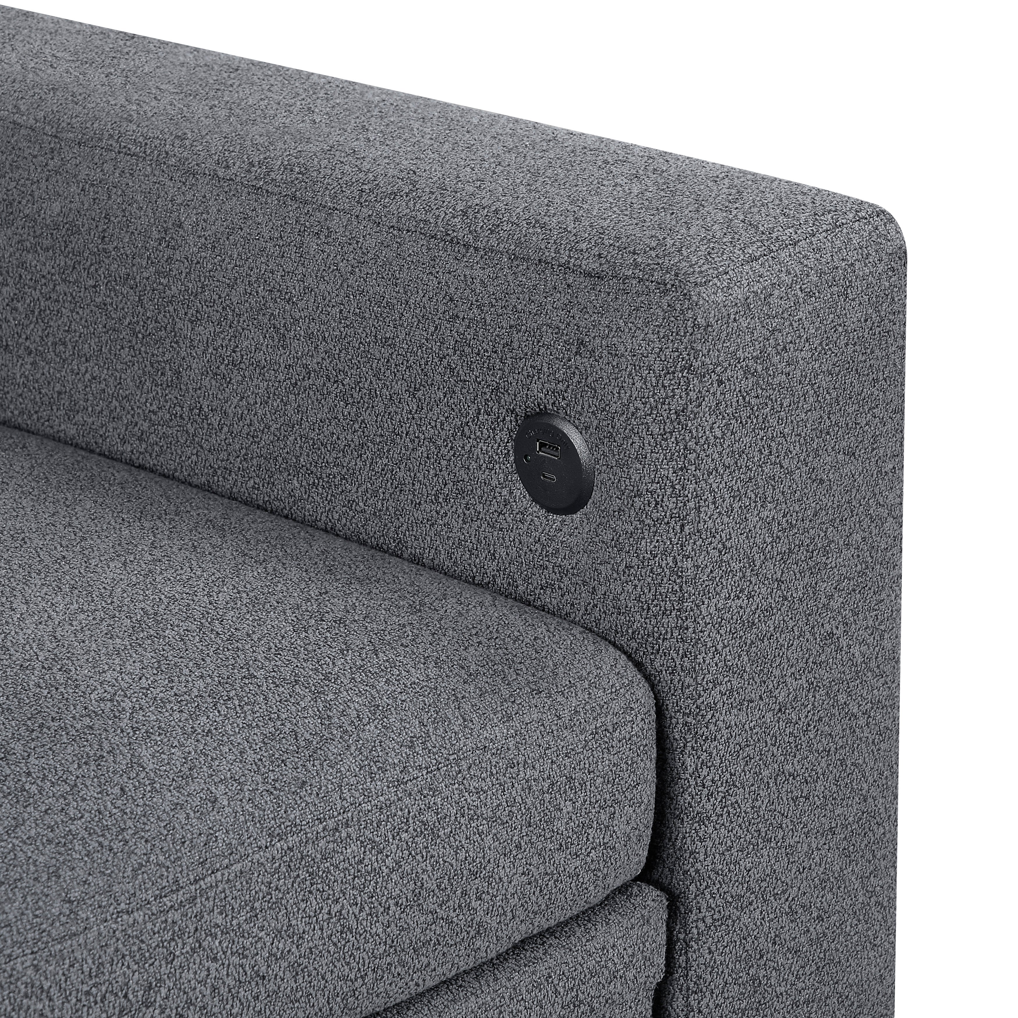 Robinson love Seat With Pull-out Bed, Shelves And Charging Ports - Image 14