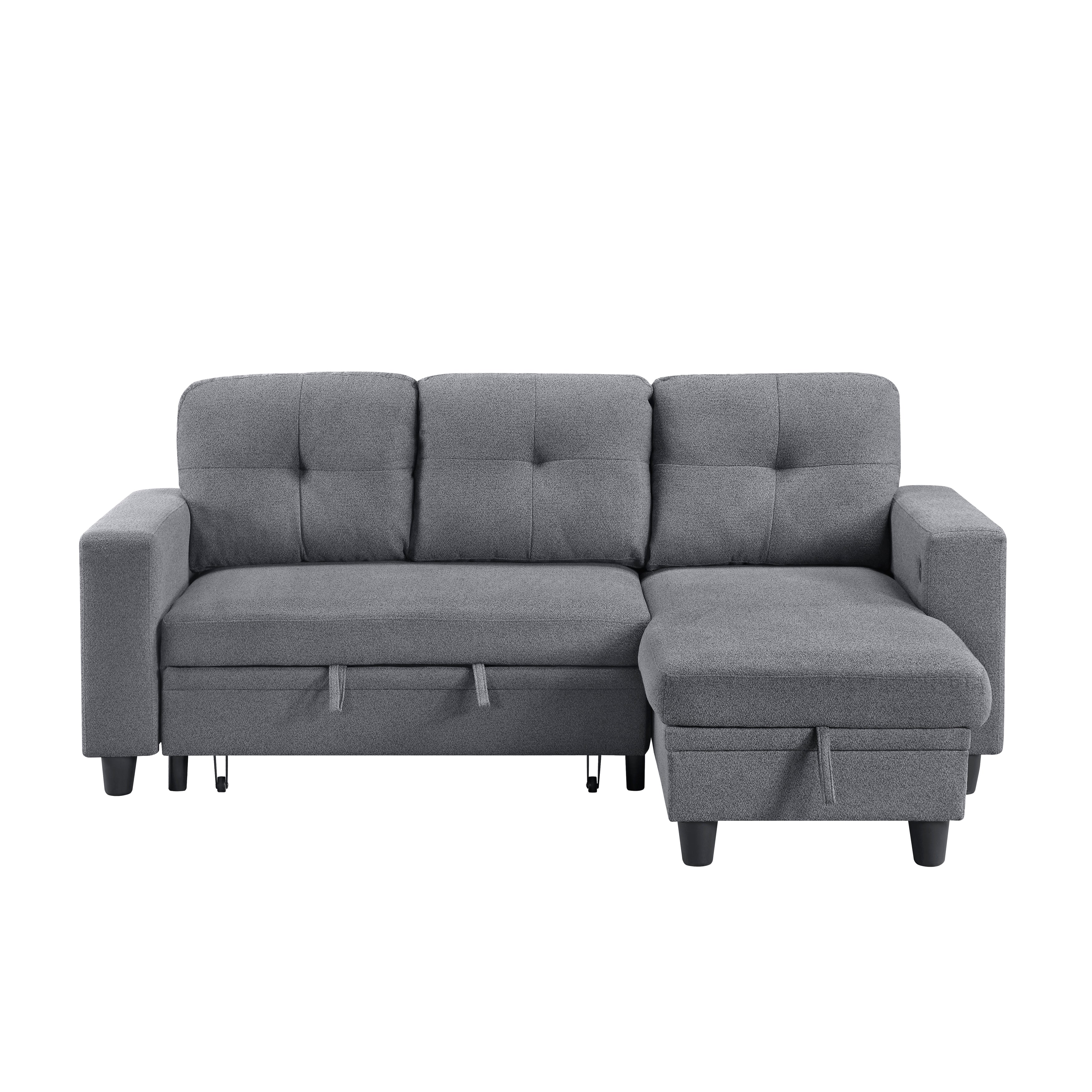 Robinson sectional With Reversible Chaise, Pull-out Bed, Shelves And Charging Ports - Image 12