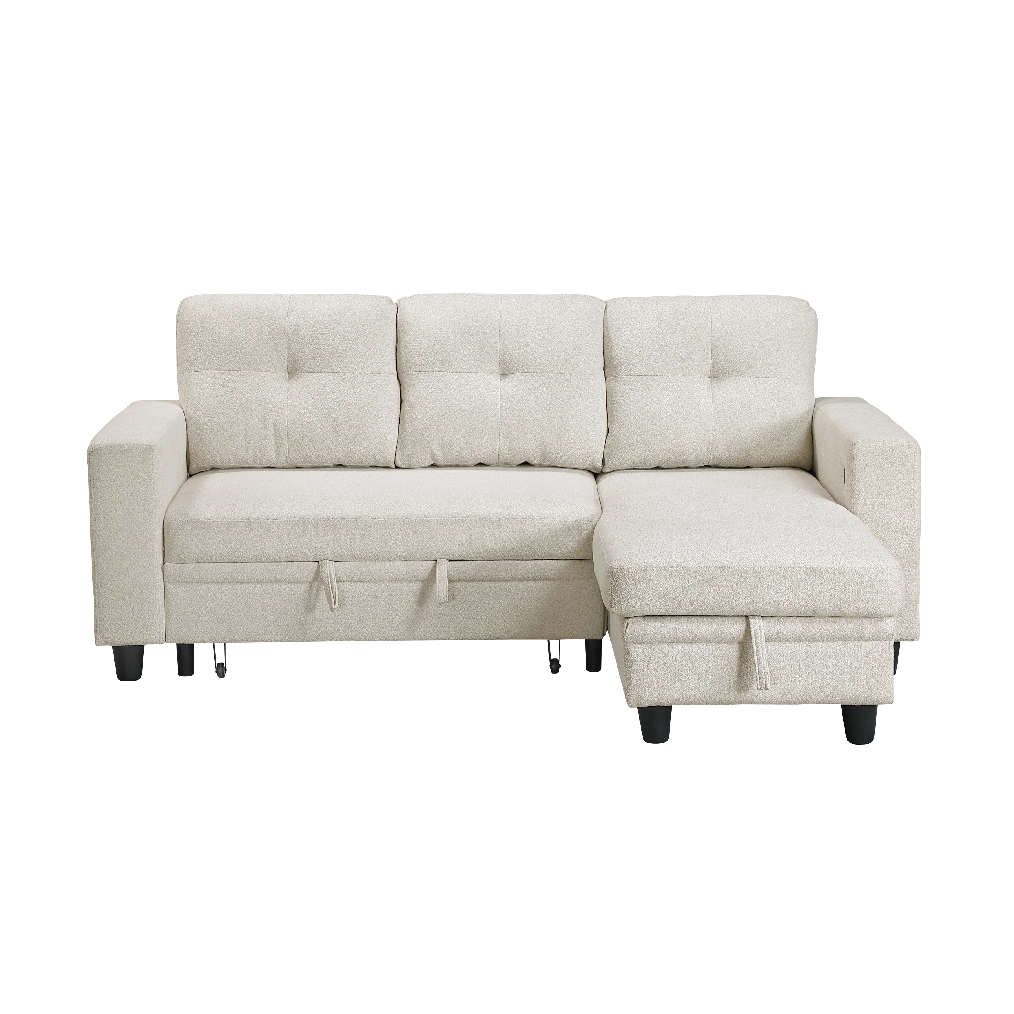 Robinson sectional With Reversible Chaise, Pull-out Bed, Shelves And Charging Ports - Image 2