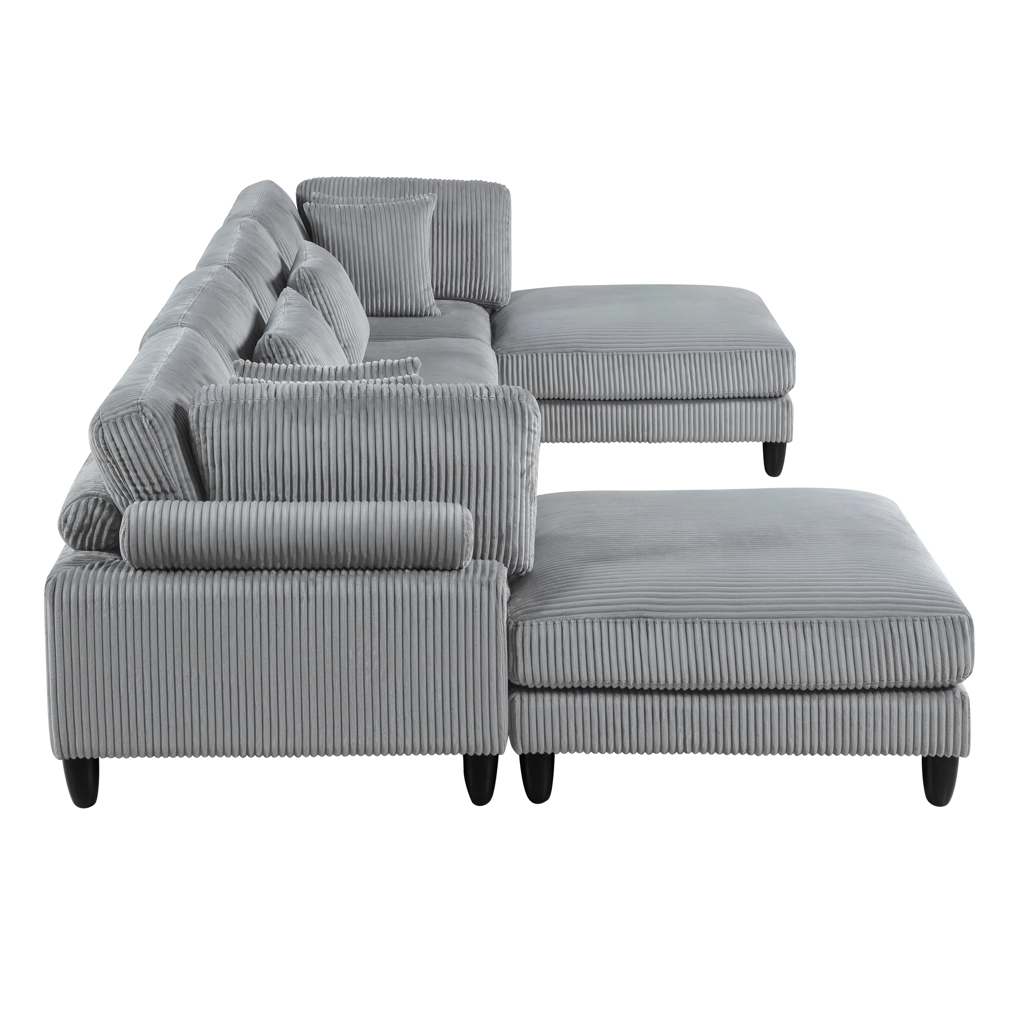 Robstown 6-piece Modular Sectional With Ottomans - Image 4
