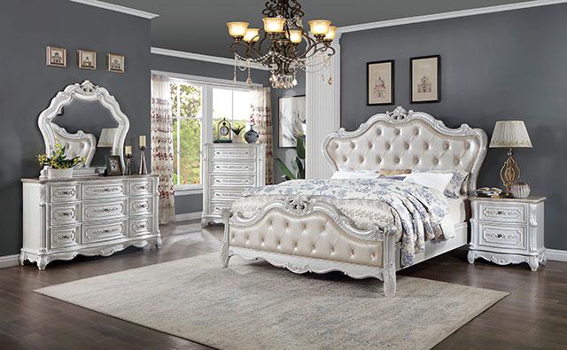 ROSALIND Night Stand, Pearl White - Image 2