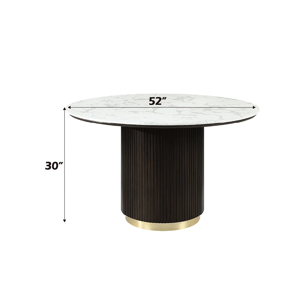 Round Dining Table w/Marble - Image 6