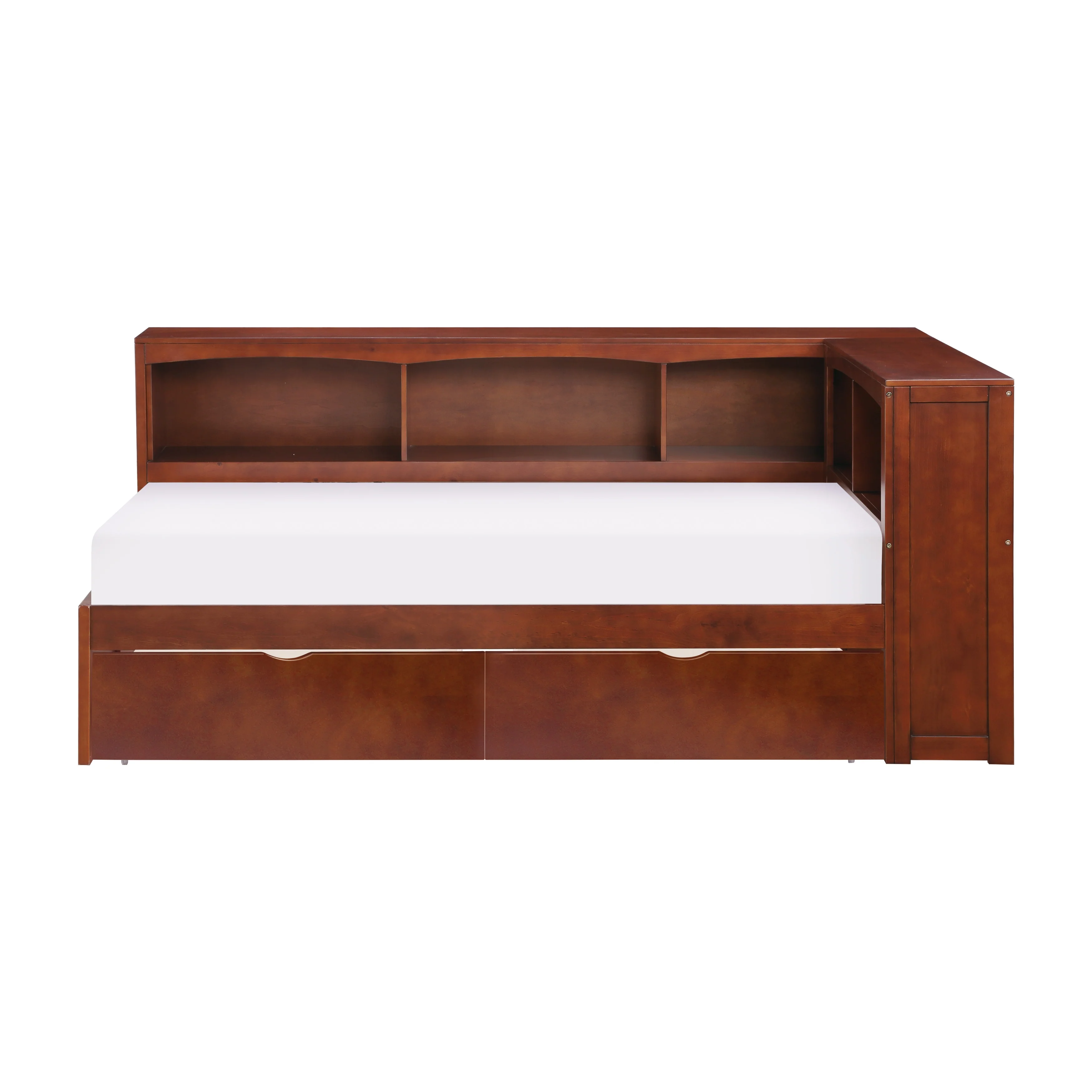 Rowe Twin Bookcase Corner Platform Bed With Storage Boxes - Image 3
