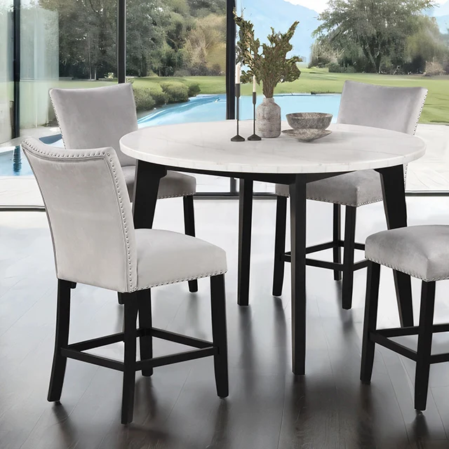 Sabro 5 Pc Counter Ht Table Set Black