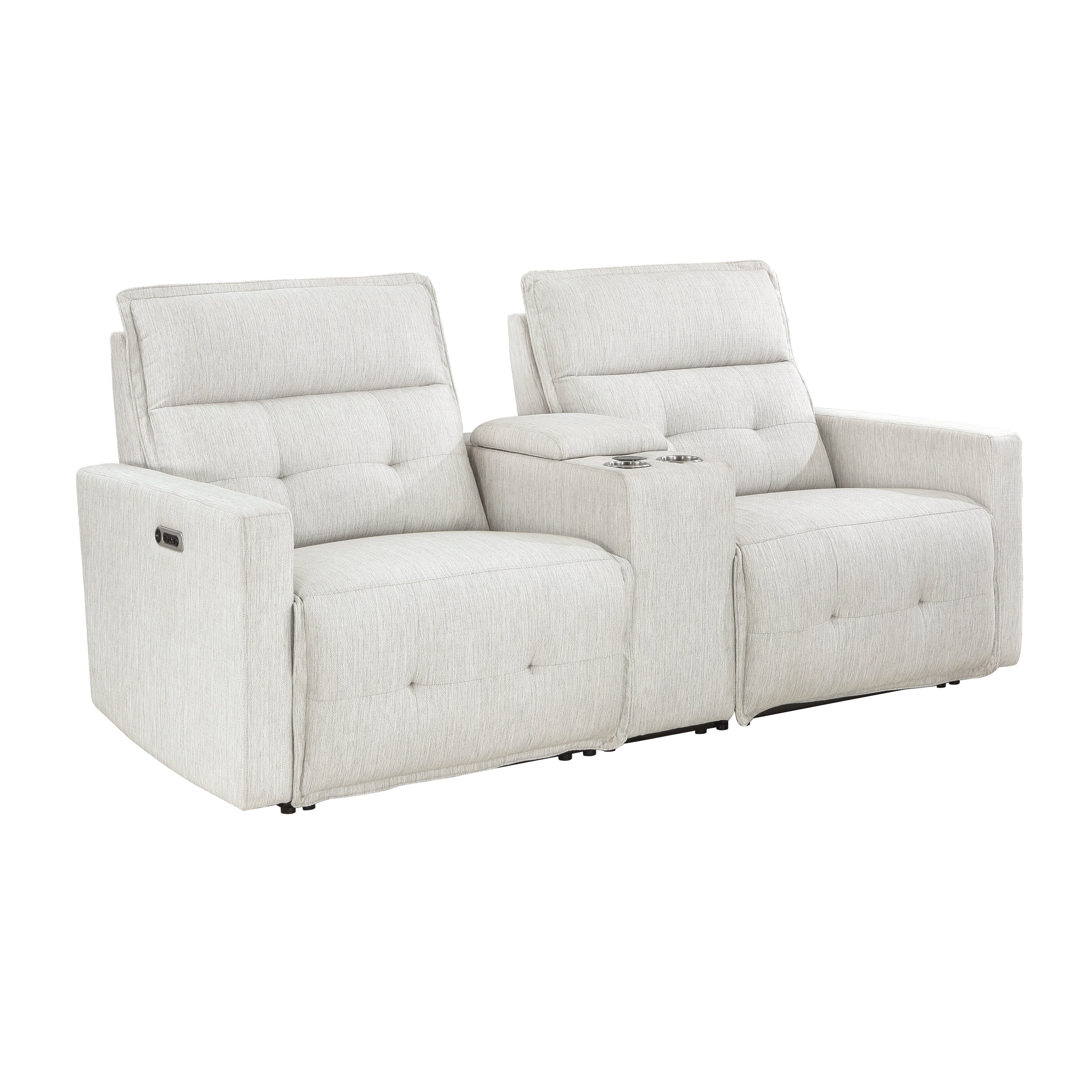 Salida power Double Reclining Love Seat With Center Console And Power Headrests - Image 3
