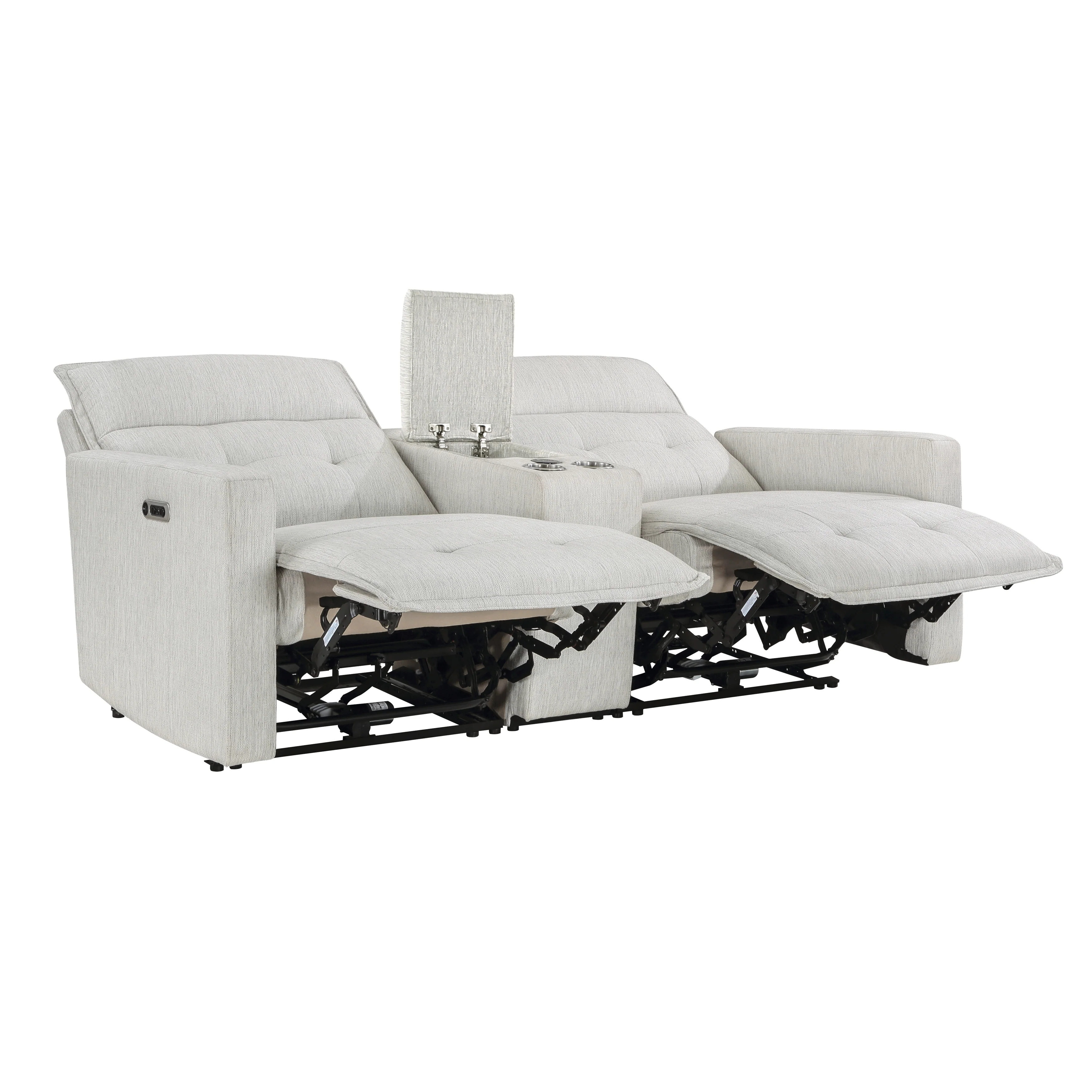 Salida power Double Reclining Love Seat With Center Console And Power Headrests - Image 5